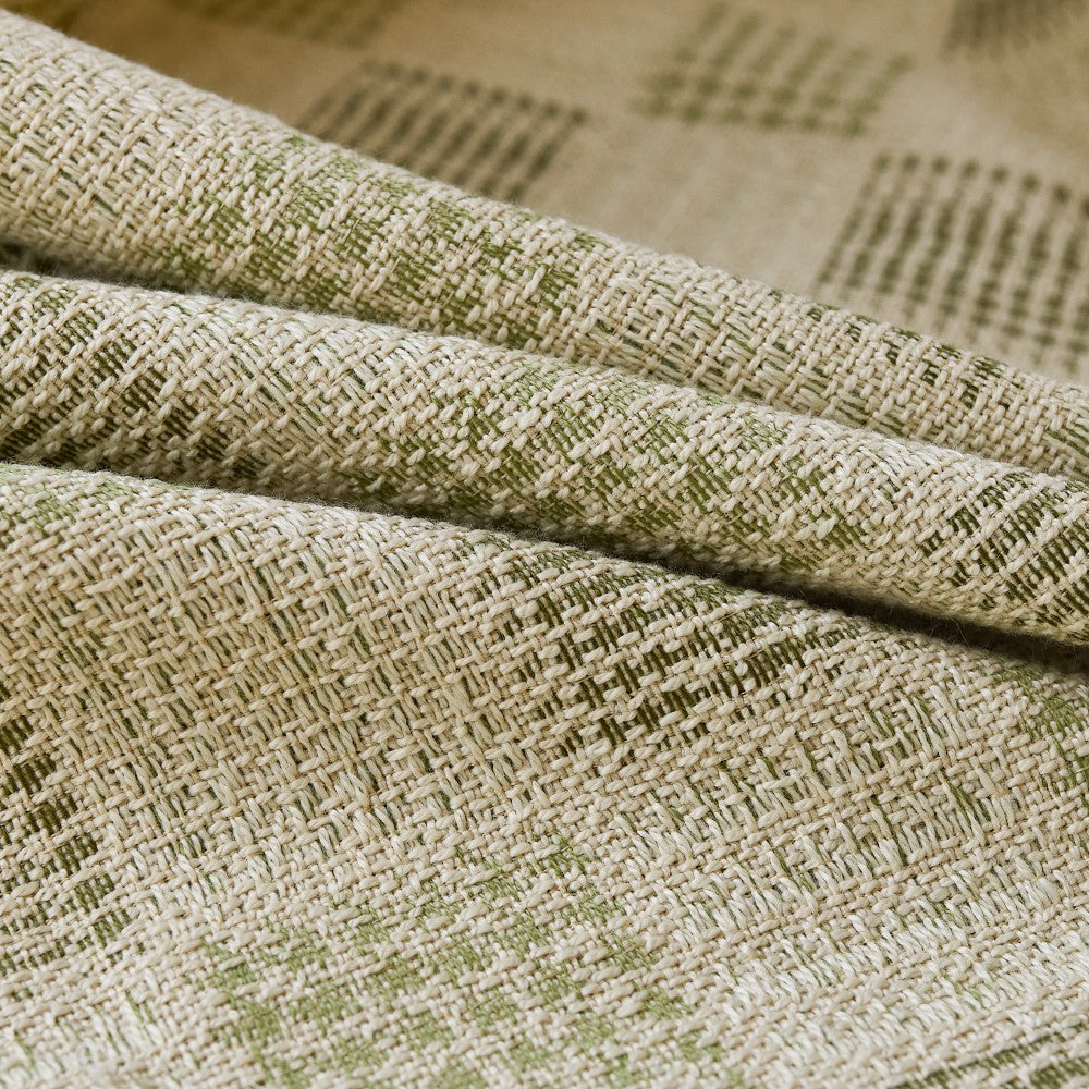 Juniper Woven Textured Plaid Curtains
