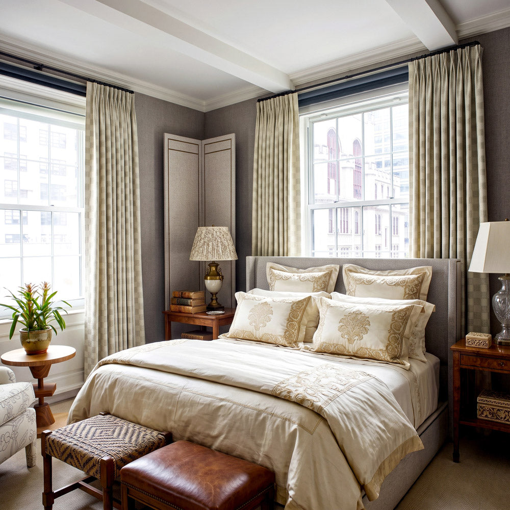 Juniper Woven Textured Plaid Curtains
