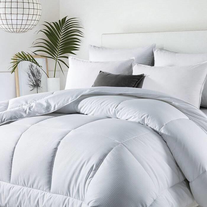 King Size All Seasons Soft White Polyester Down Alternative Comforter - PRHOMZ