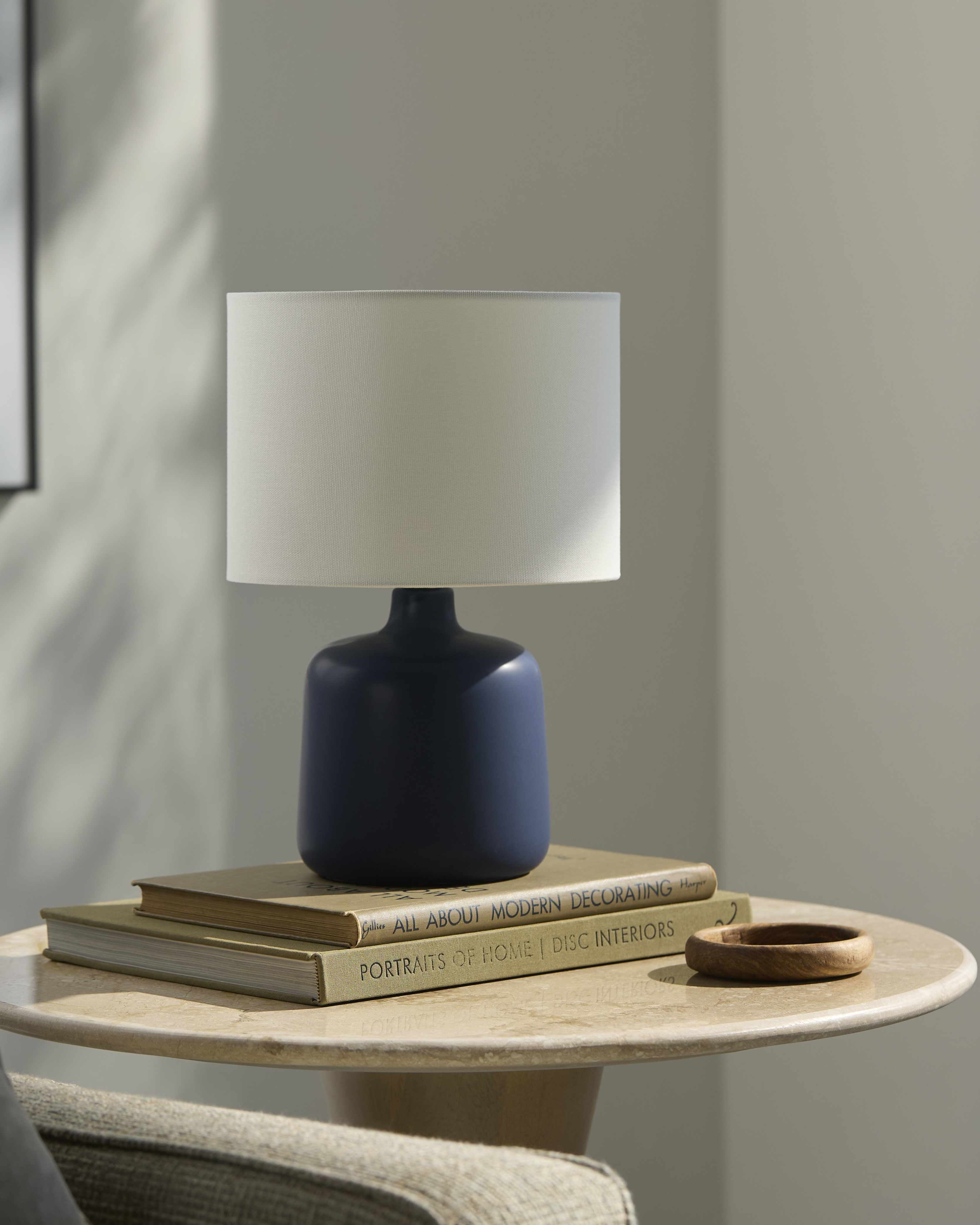 Khirkiyan Navy Table Lamp-0