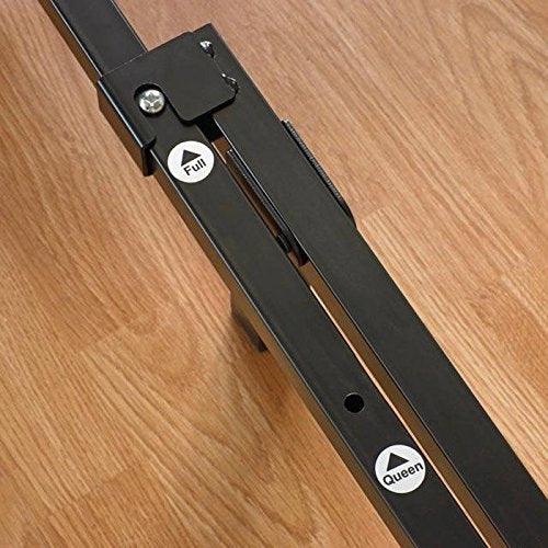 King size 9-Leg Adjustable Metal Bed Frame with Headboard Brackets - PRHOMZ