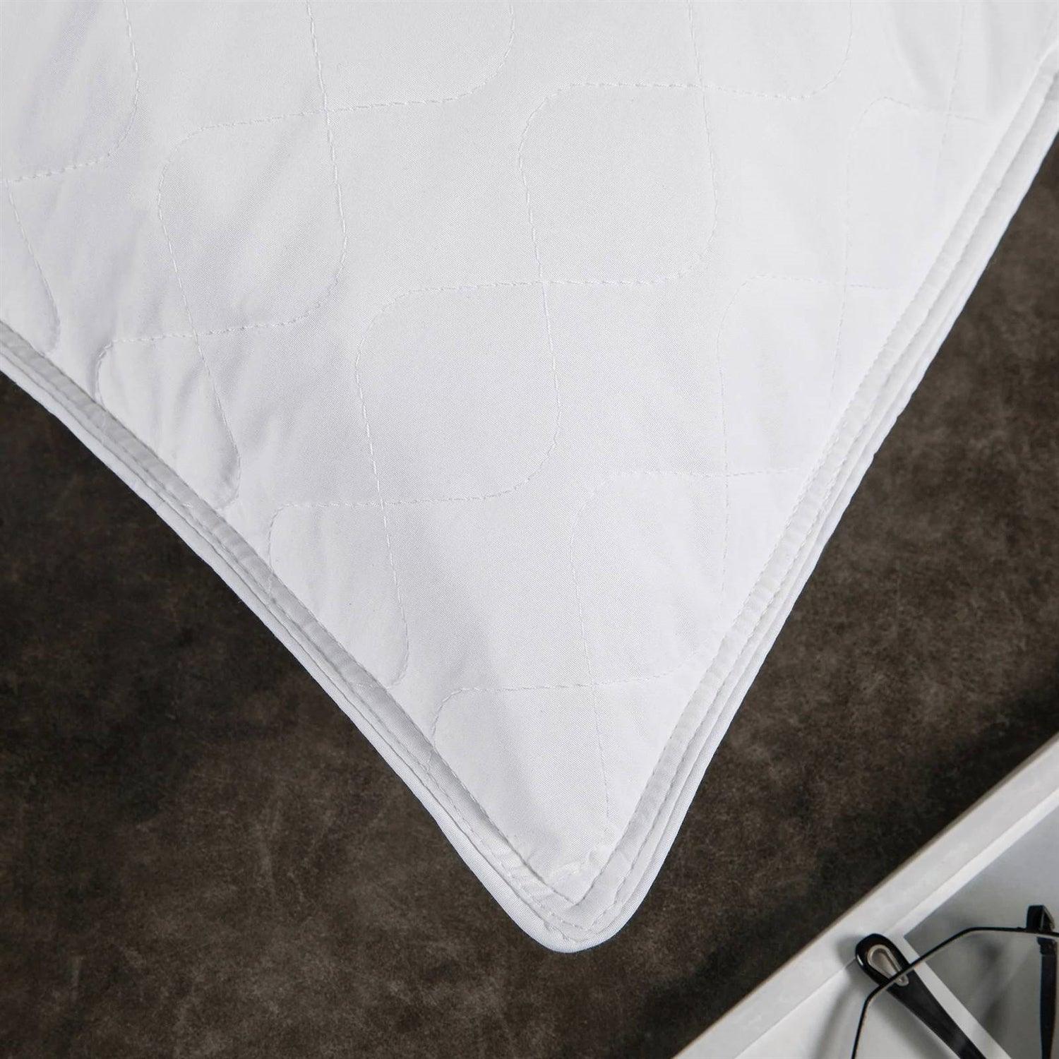 Set of 2 Machine Washable Down Feather Blend Pillow in King size - PRHOMZ