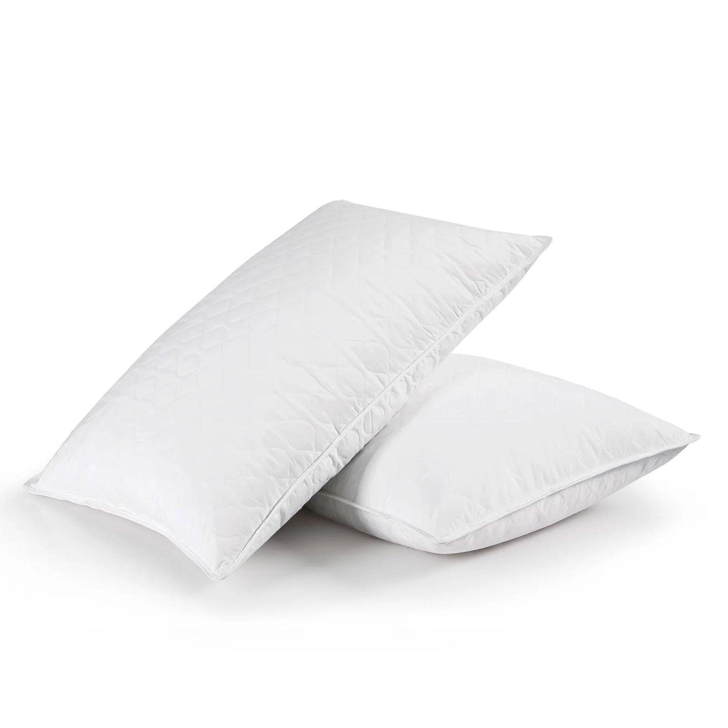 Set of 2 Machine Washable Down Feather Blend Pillow in King size - PRHOMZ