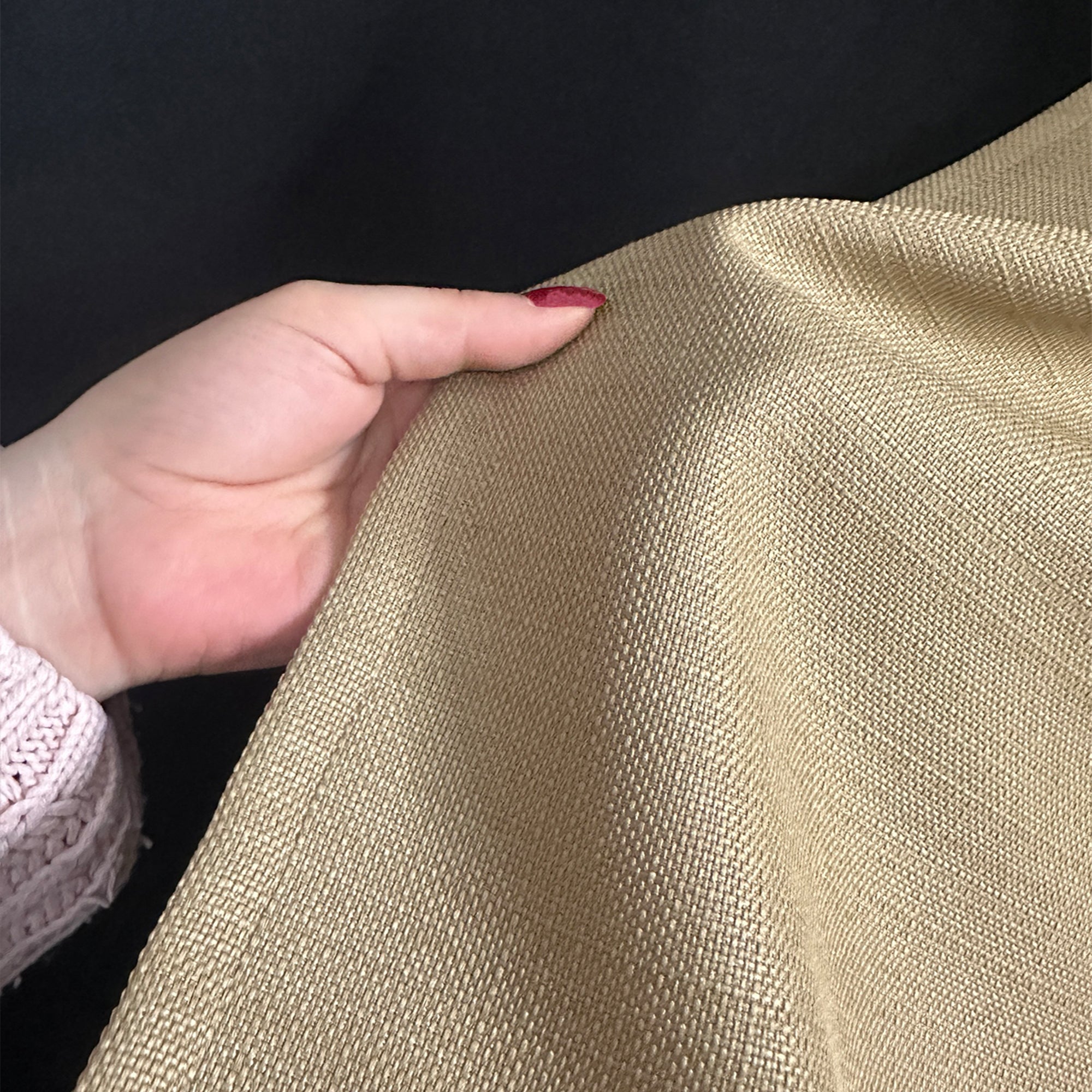 Linen Brown Curtain