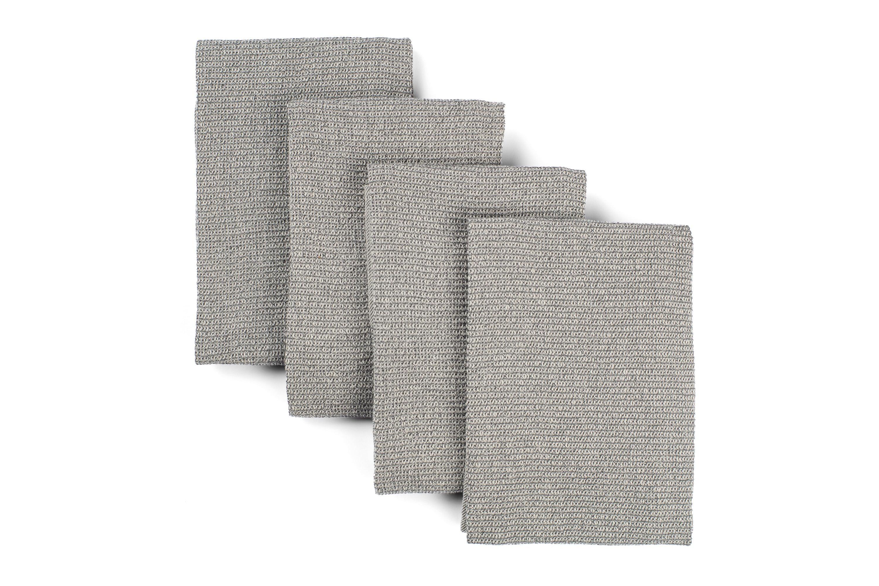 Kitchen Towels Set of 4, Reusable Dish Rags, Ecofriendly Cotton Tea Towels - PRHOMZ