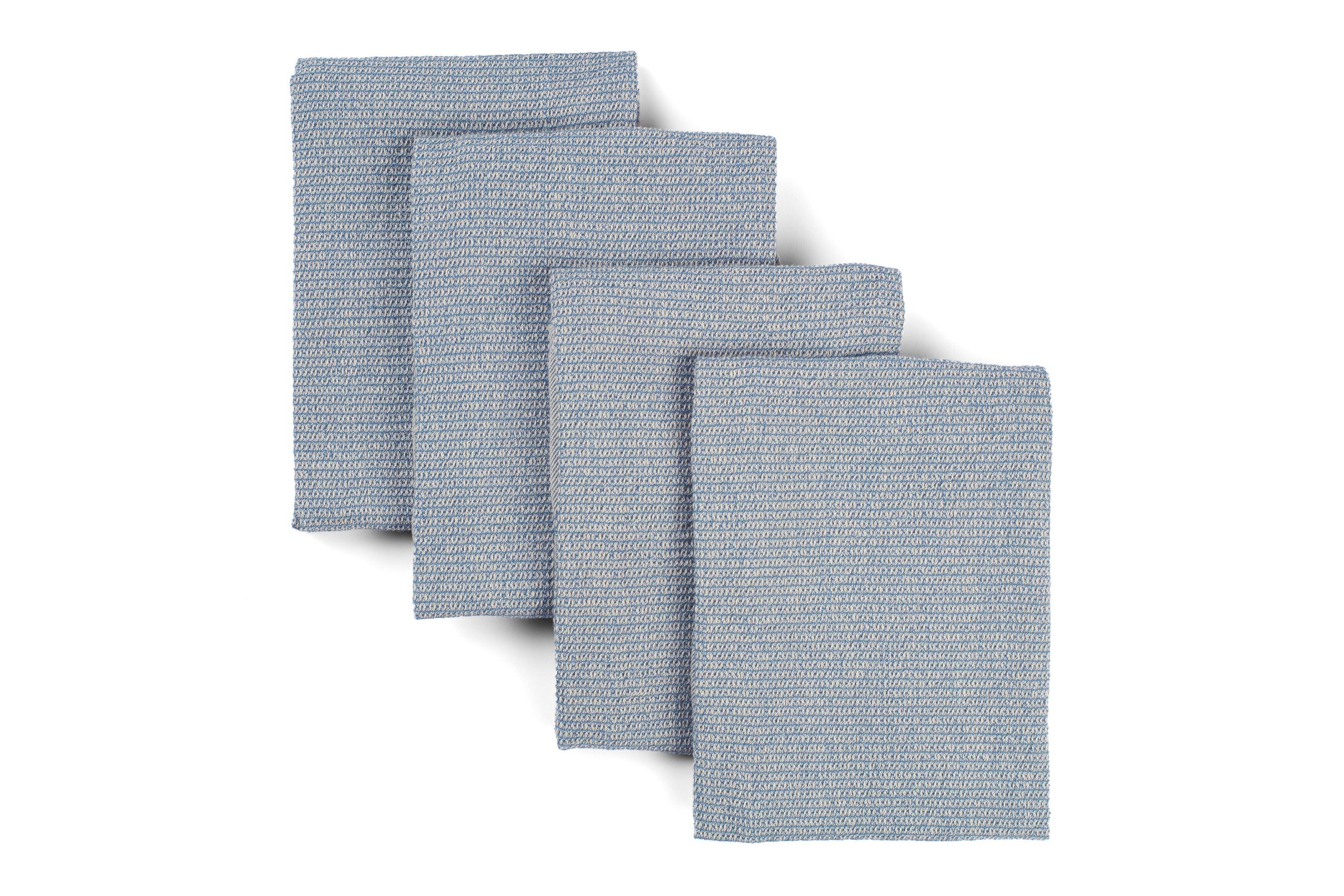 Kitchen Towels Set of 4, Reusable Dish Rags, Ecofriendly Cotton Tea Towels - PRHOMZ