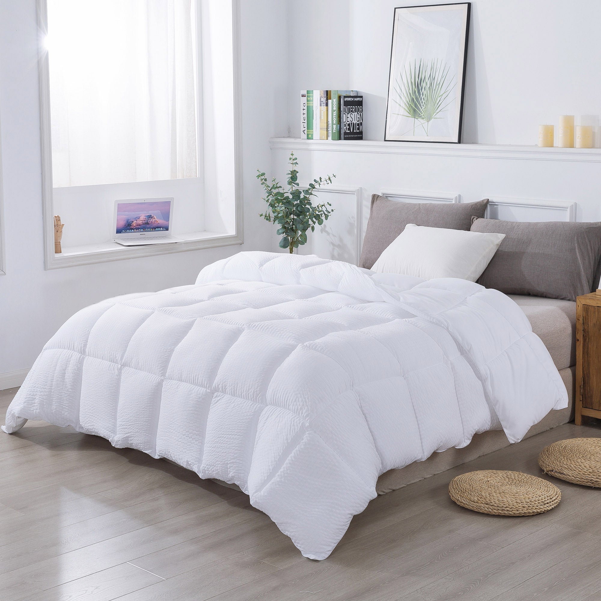 Kasentex Ultra Soft All Season Down Alternative Reversible Comforter, Twin, Queen, King, Room Decor, Graduation Gifts