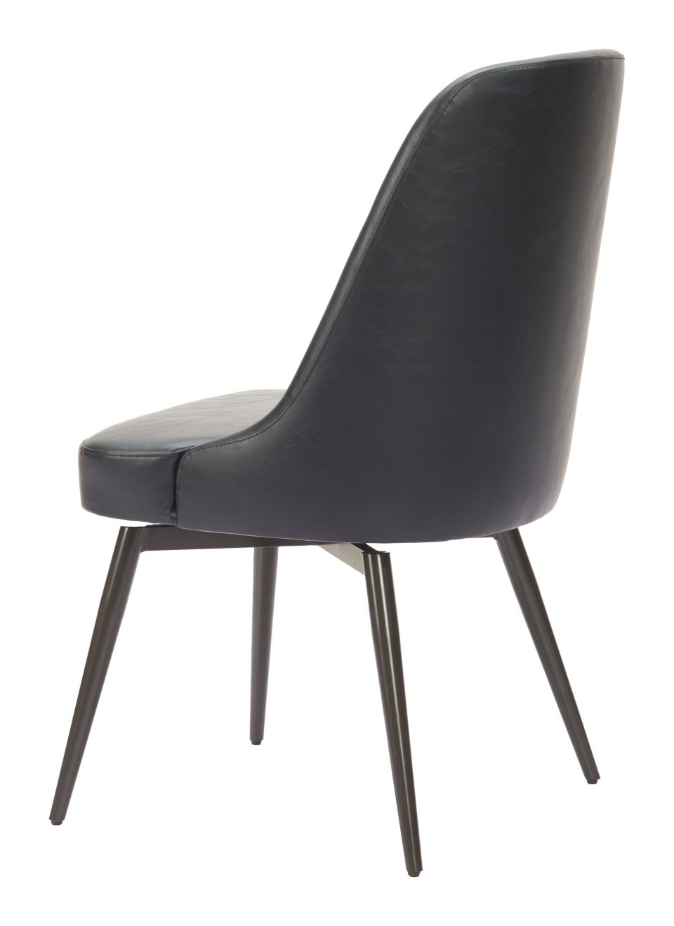 Keppel Faux Leather Swivel Dining Chair 2PC