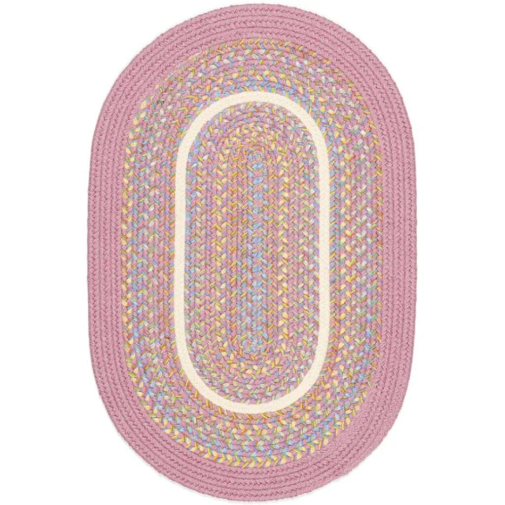 Kids' Isle Braided Oval Reversible Area Rugs