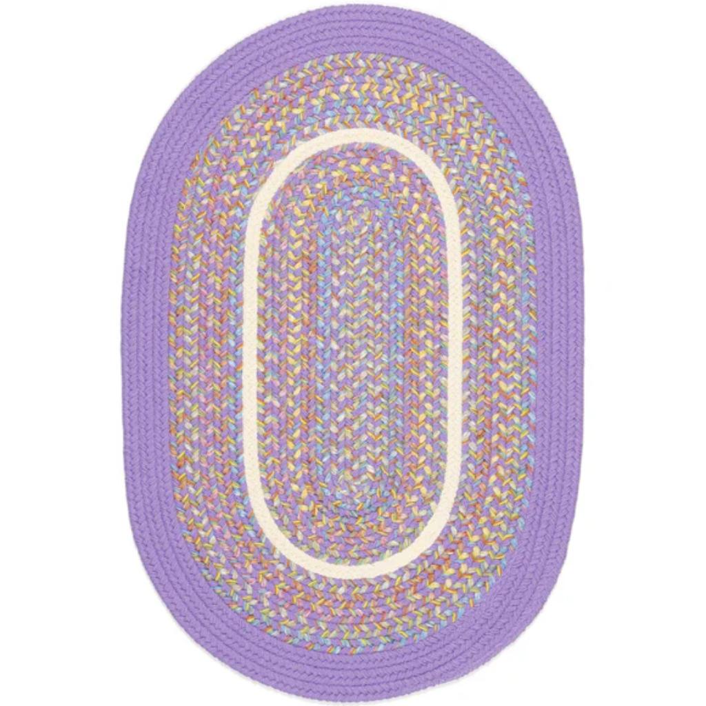 Kids' Isle Braided Oval Reversible Area Rugs