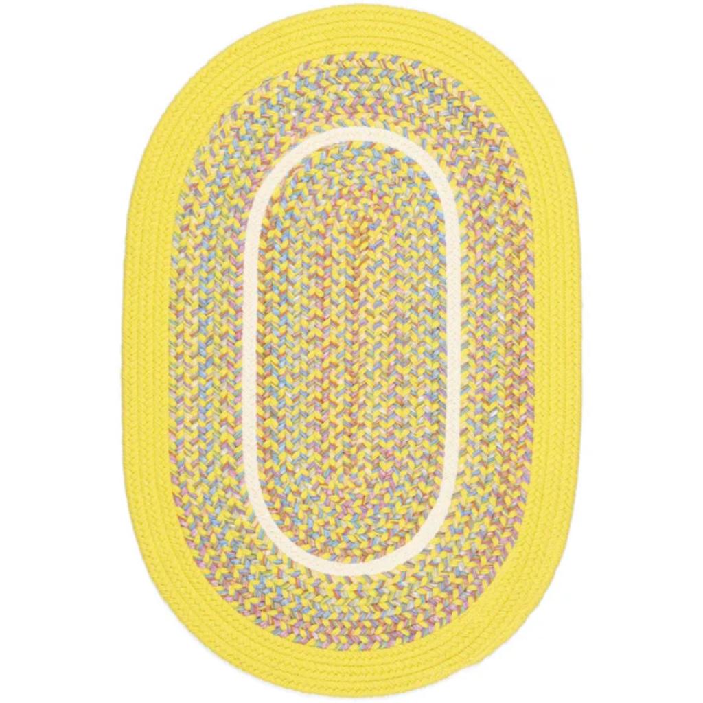 Kids' Isle Braided Oval Reversible Area Rugs