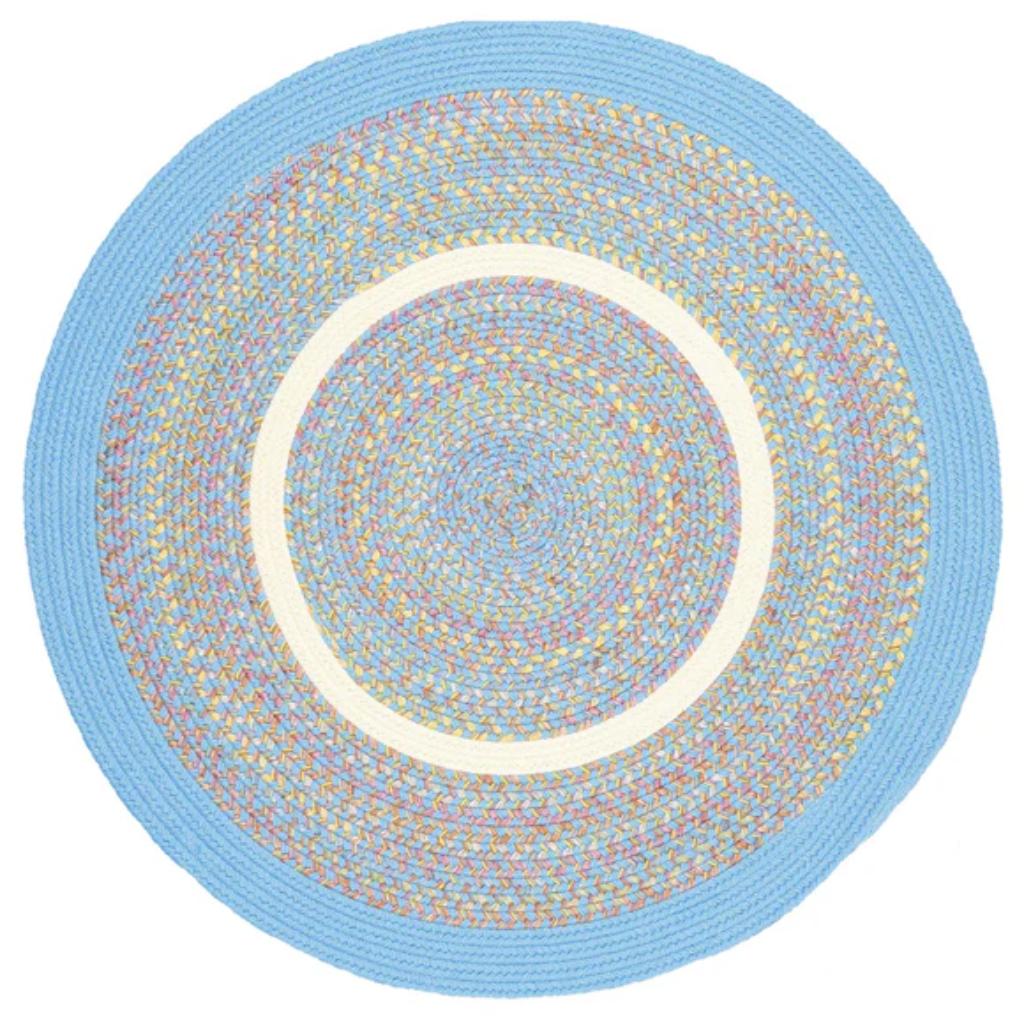 Kids' Isle Braided Round Reversible Area Rugs