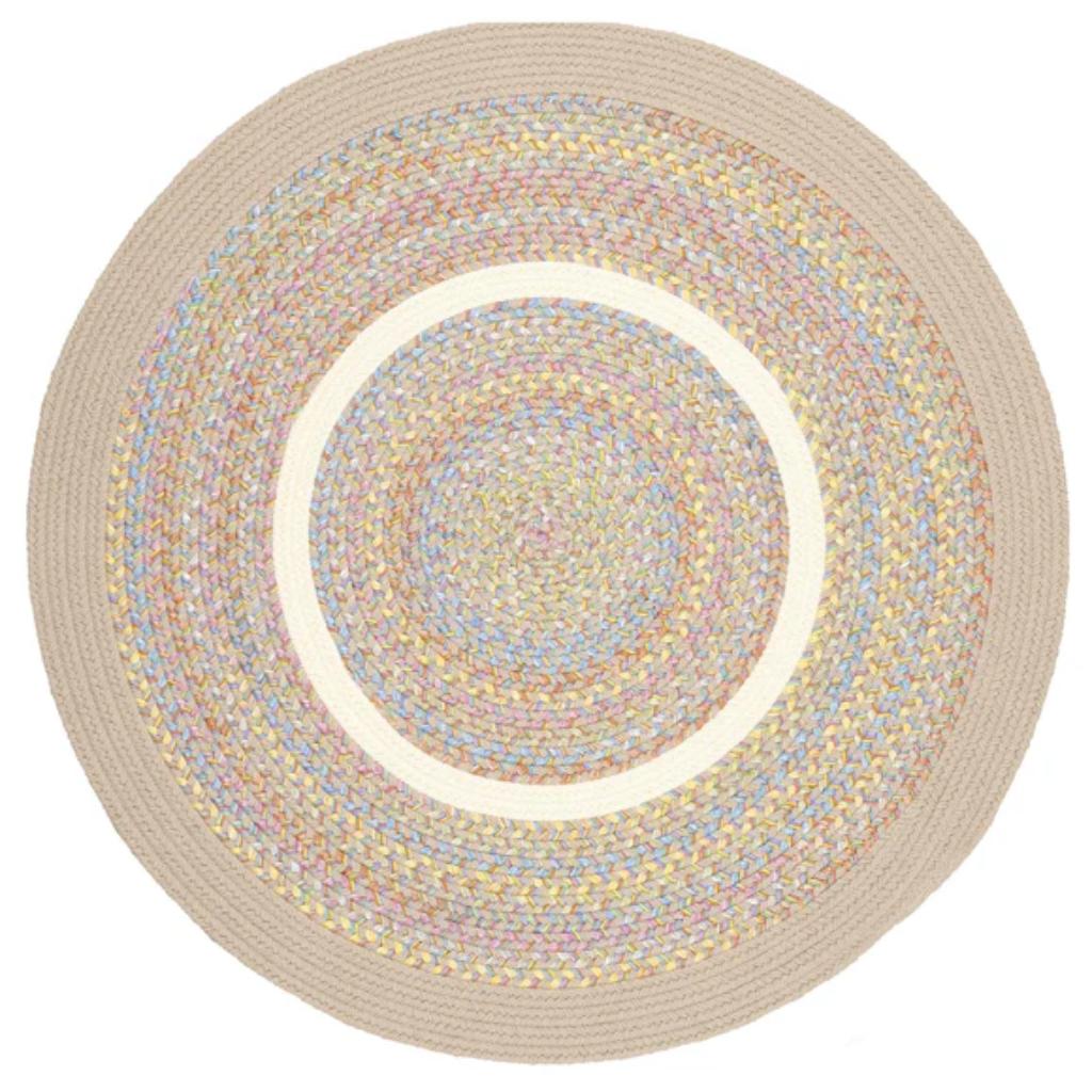 Kids' Isle Braided Round Reversible Area Rugs