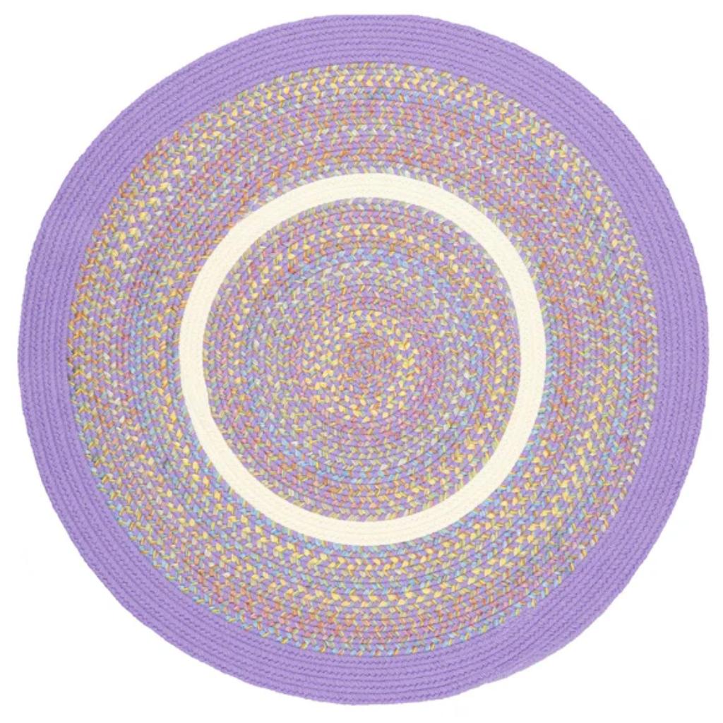 Kids' Isle Braided Round Reversible Area Rugs