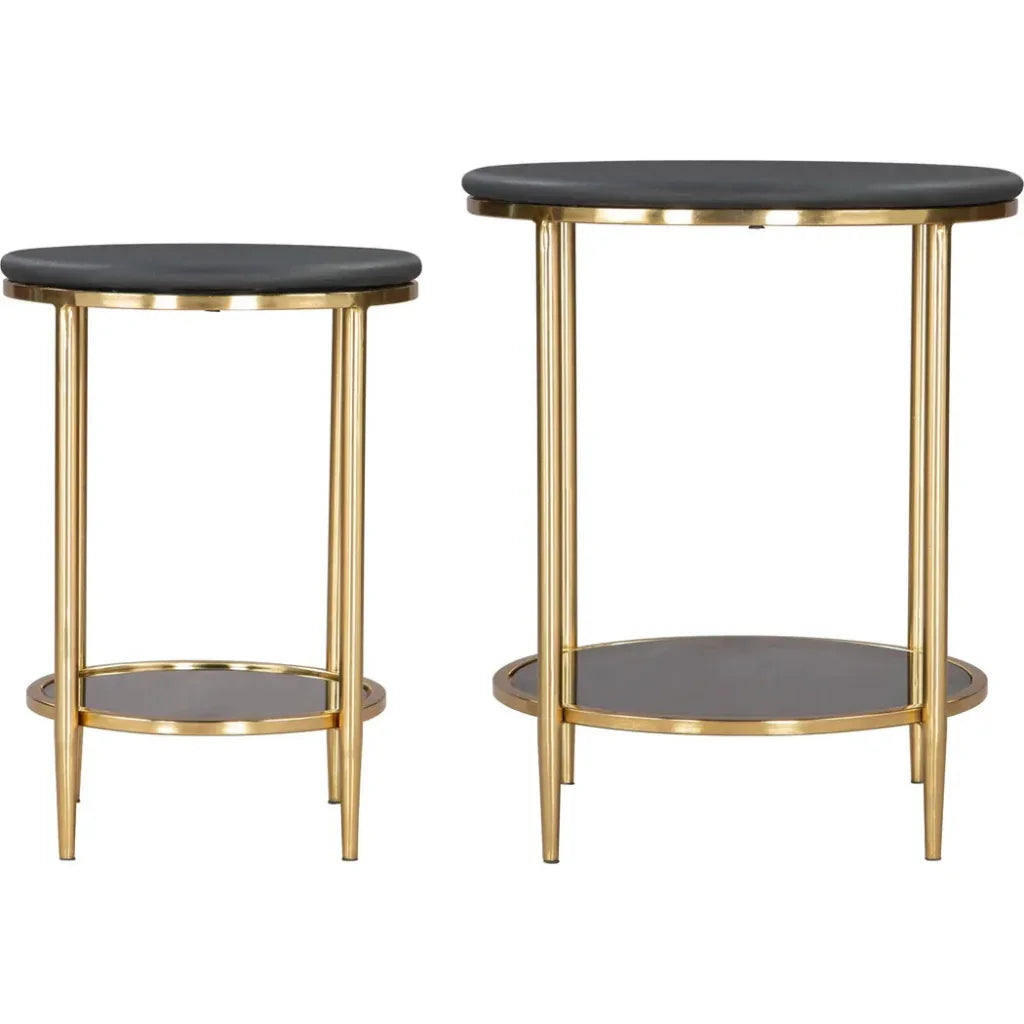 Koper Coffee Table Set (2-Piece) Black