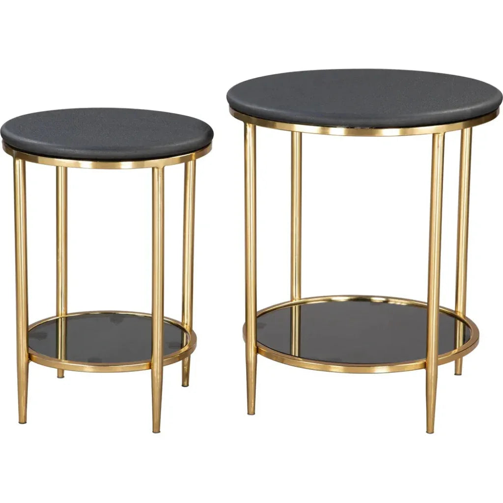 Koper Coffee Table Set (2-Piece) Black