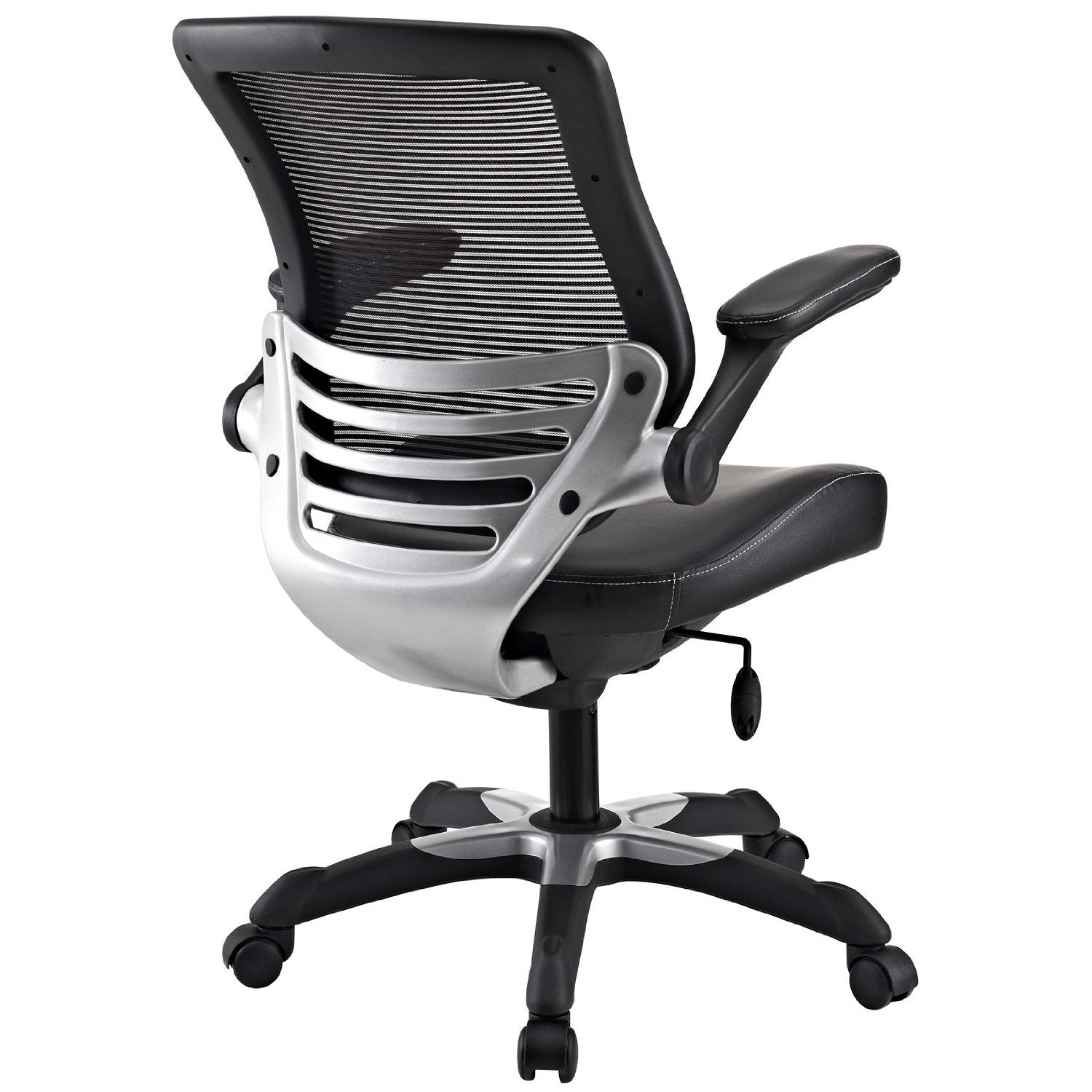 Modern Black Mesh Back Ergonomic Office Chair with Flip-up Arms-2