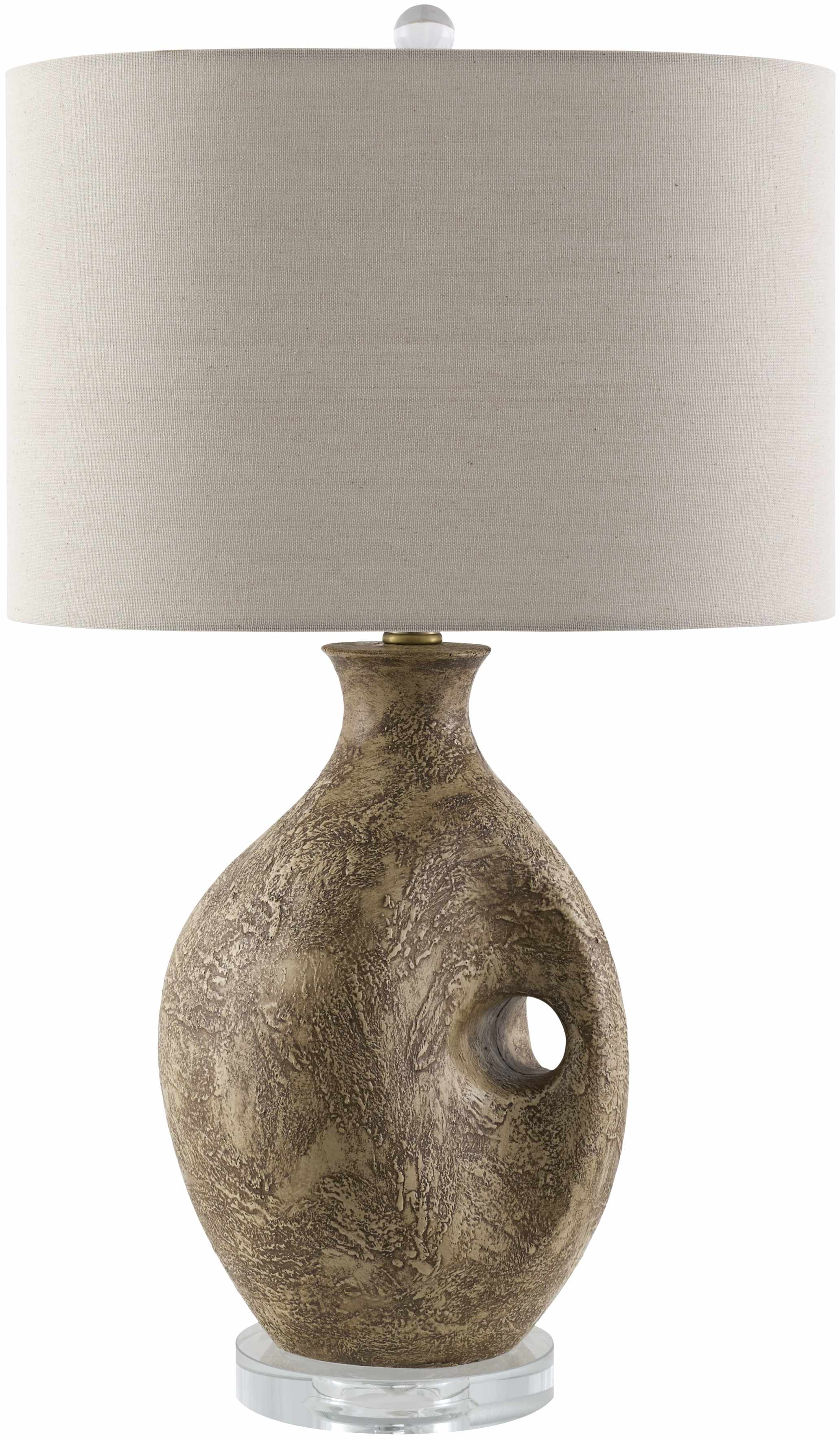 Lieusaint Dark Red Table Lamp-3