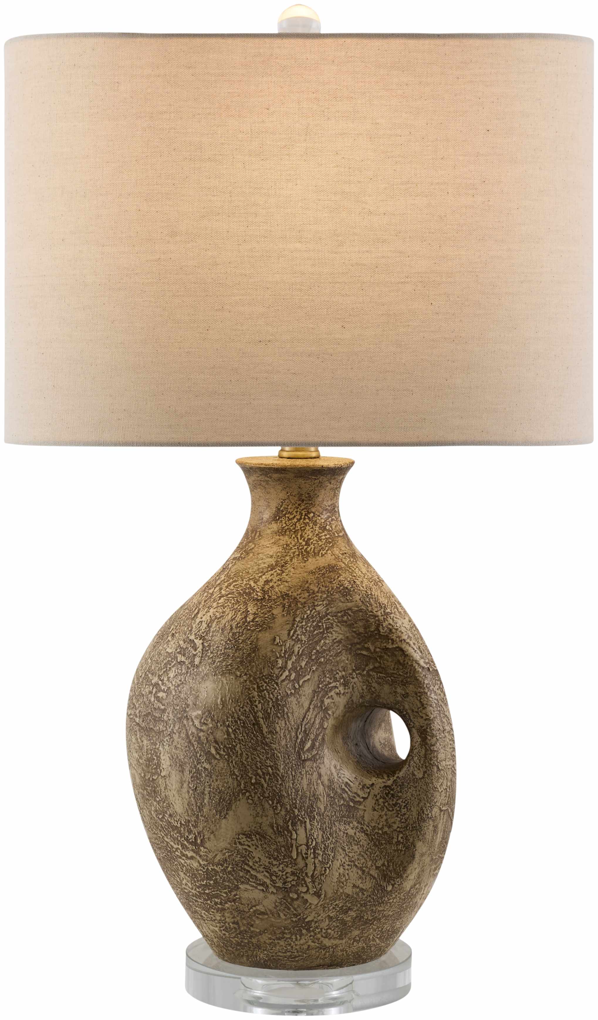 Lieusaint Dark Red Table Lamp-0