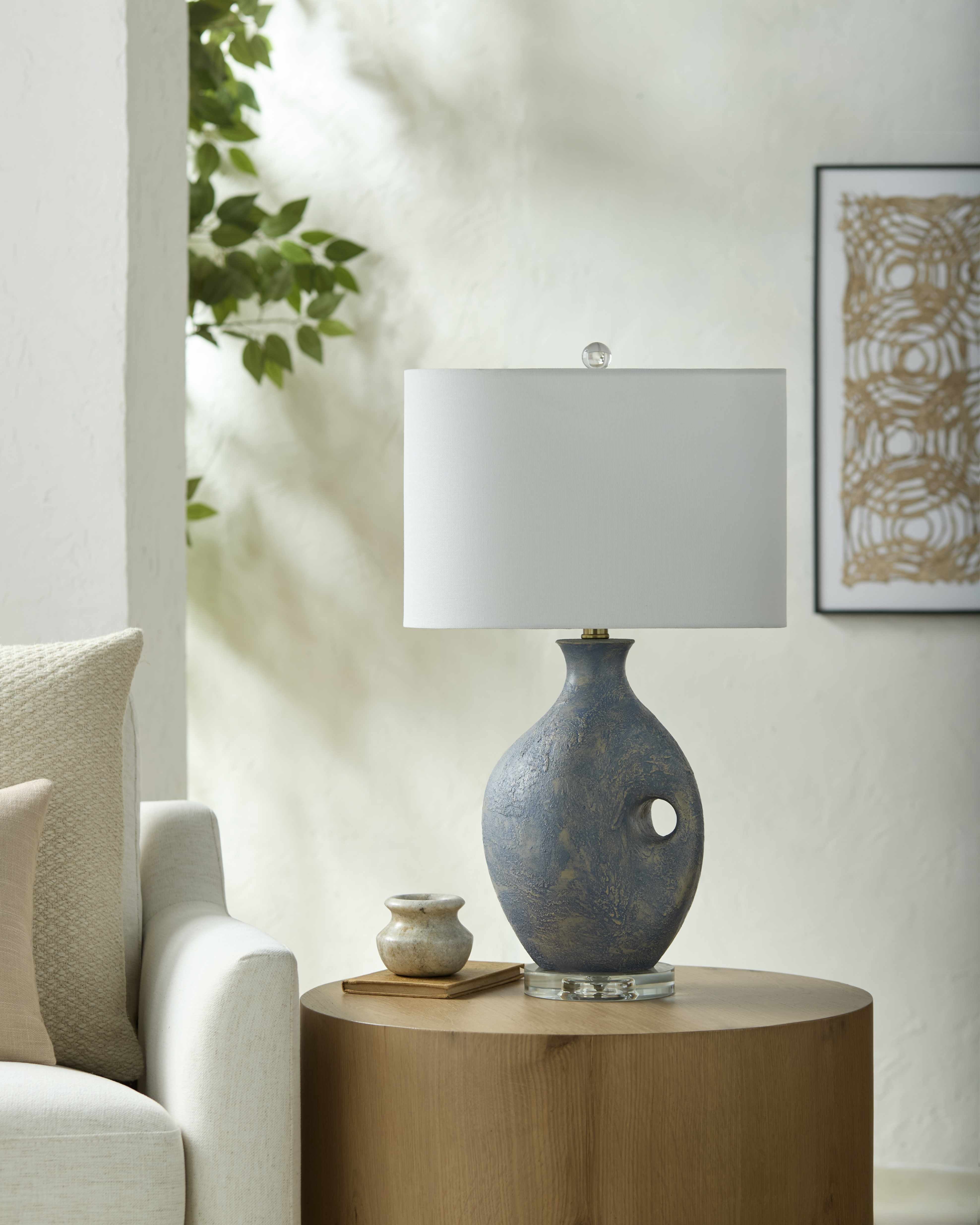 Lieusaint Blue Table Lamp-1
