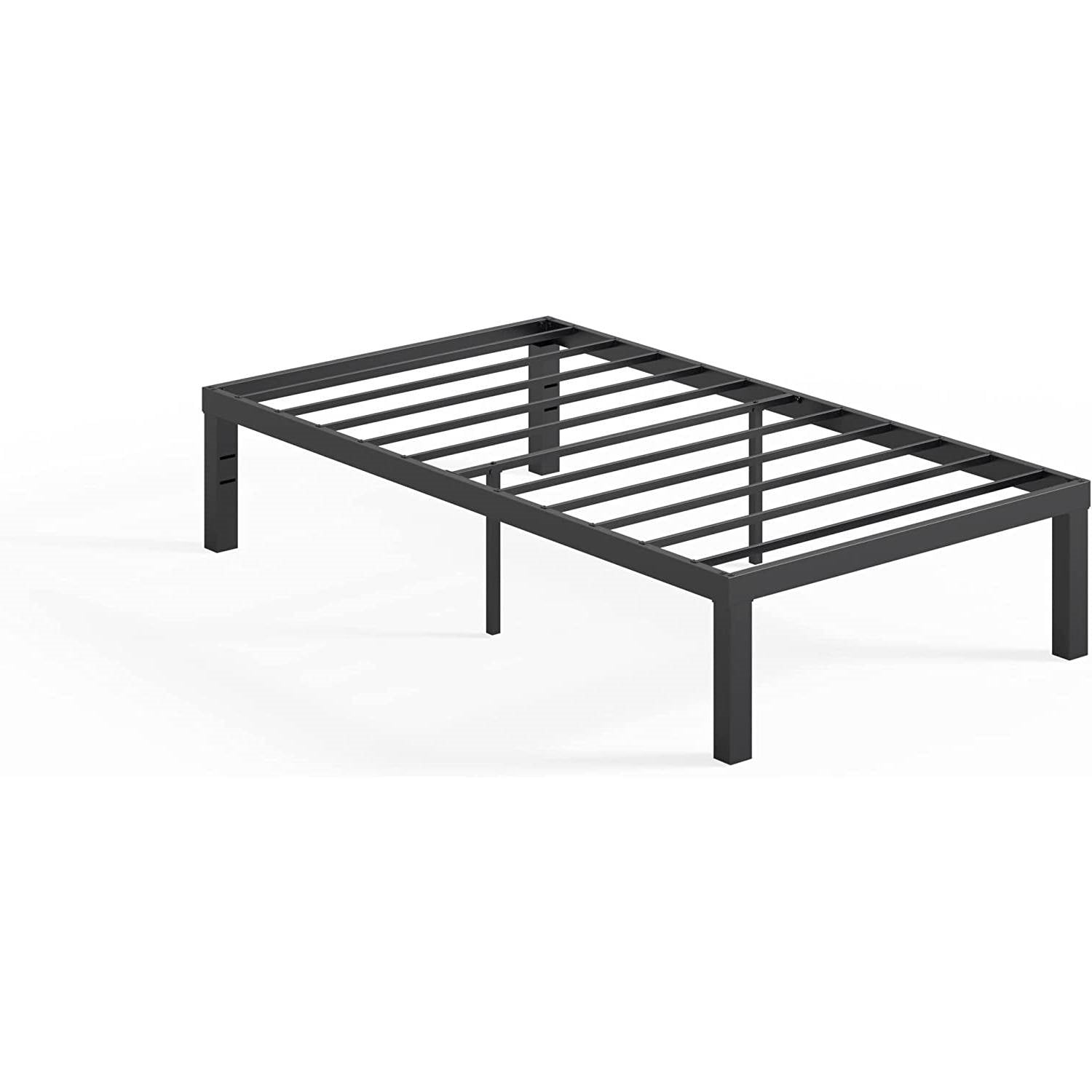 Twin size Modern 16-inch Sturdy Steel Metal Platform Bed Frame-1
