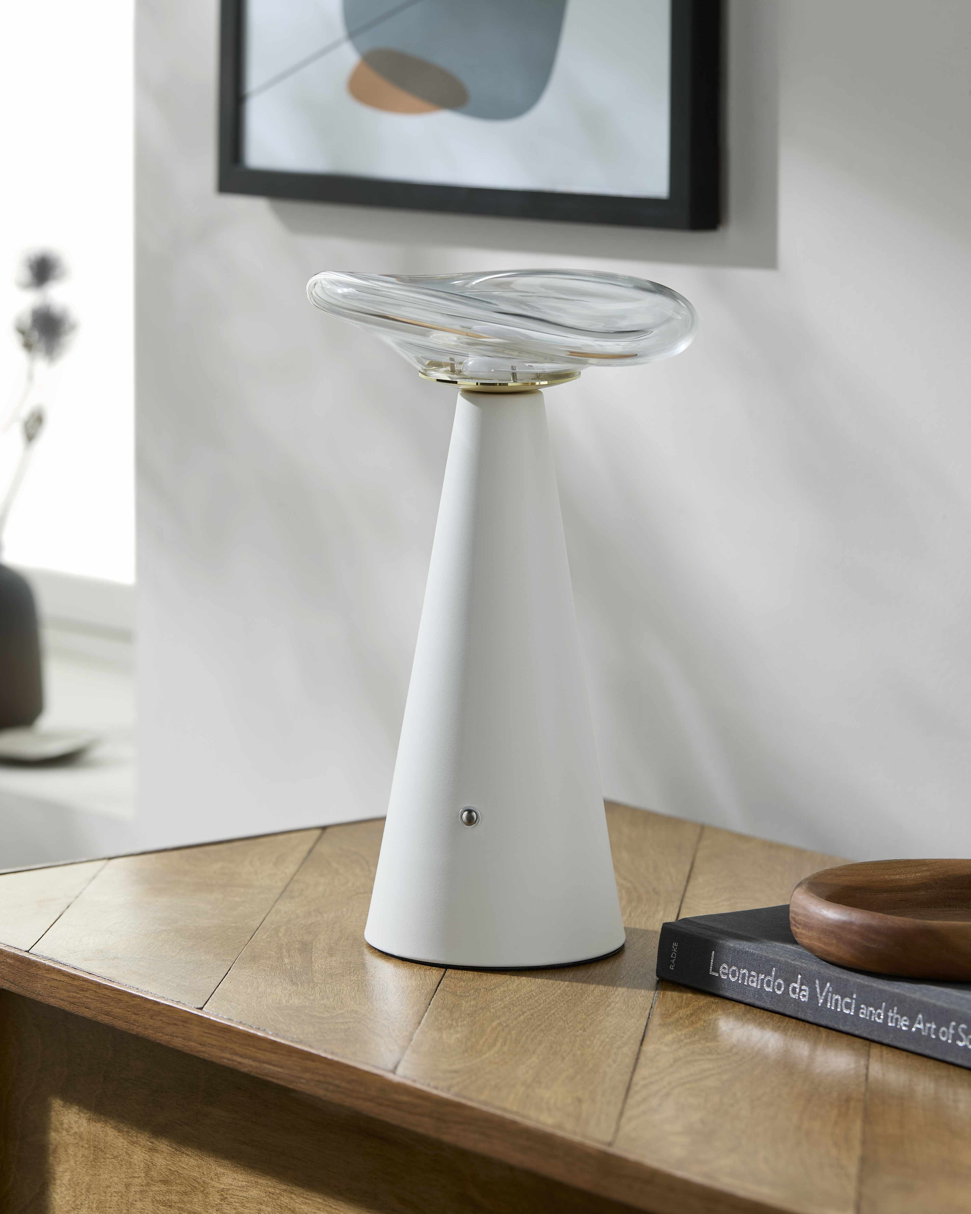 Longjumeau White Table Lamp-0