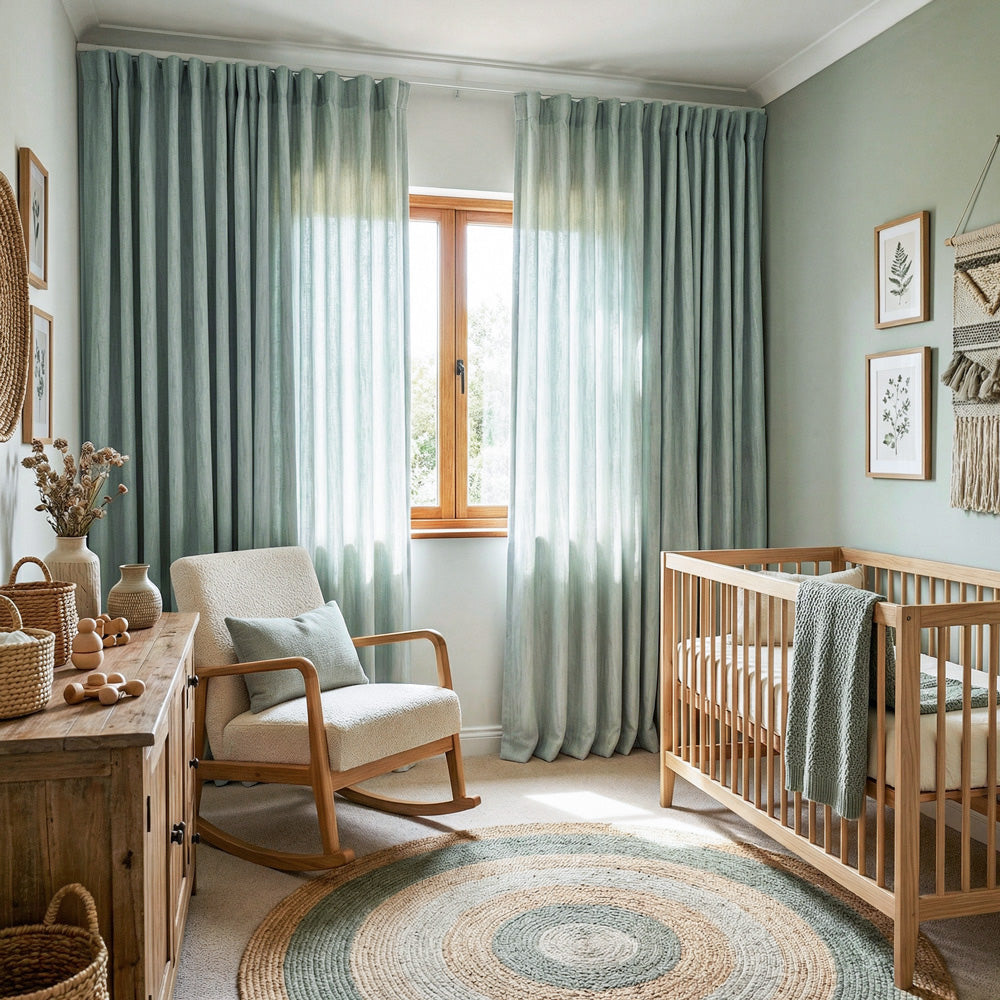 Lacey Cashmere-Like Wood Grain Textured Curtains