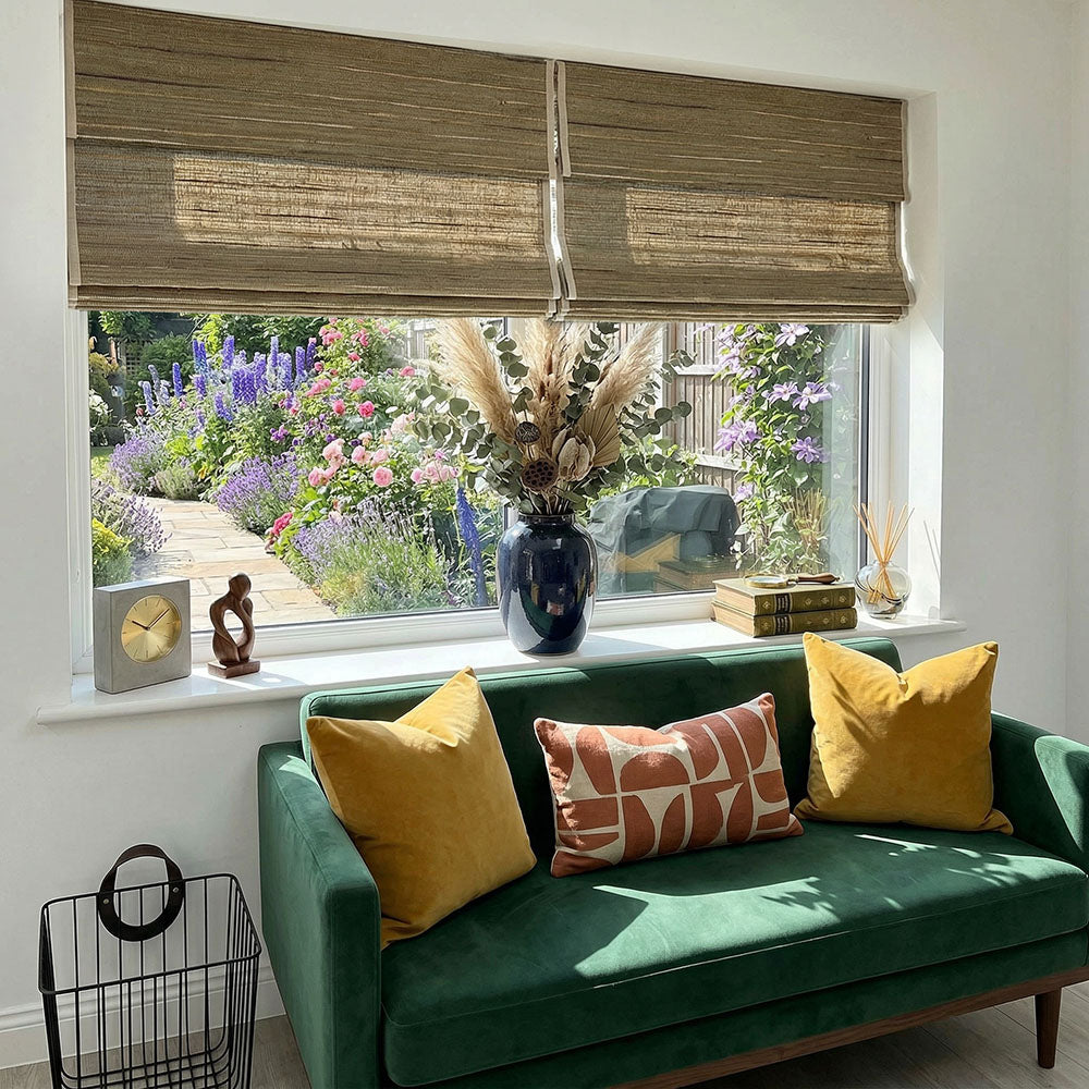 Lamees Natural 100% Ramie Woven Shade