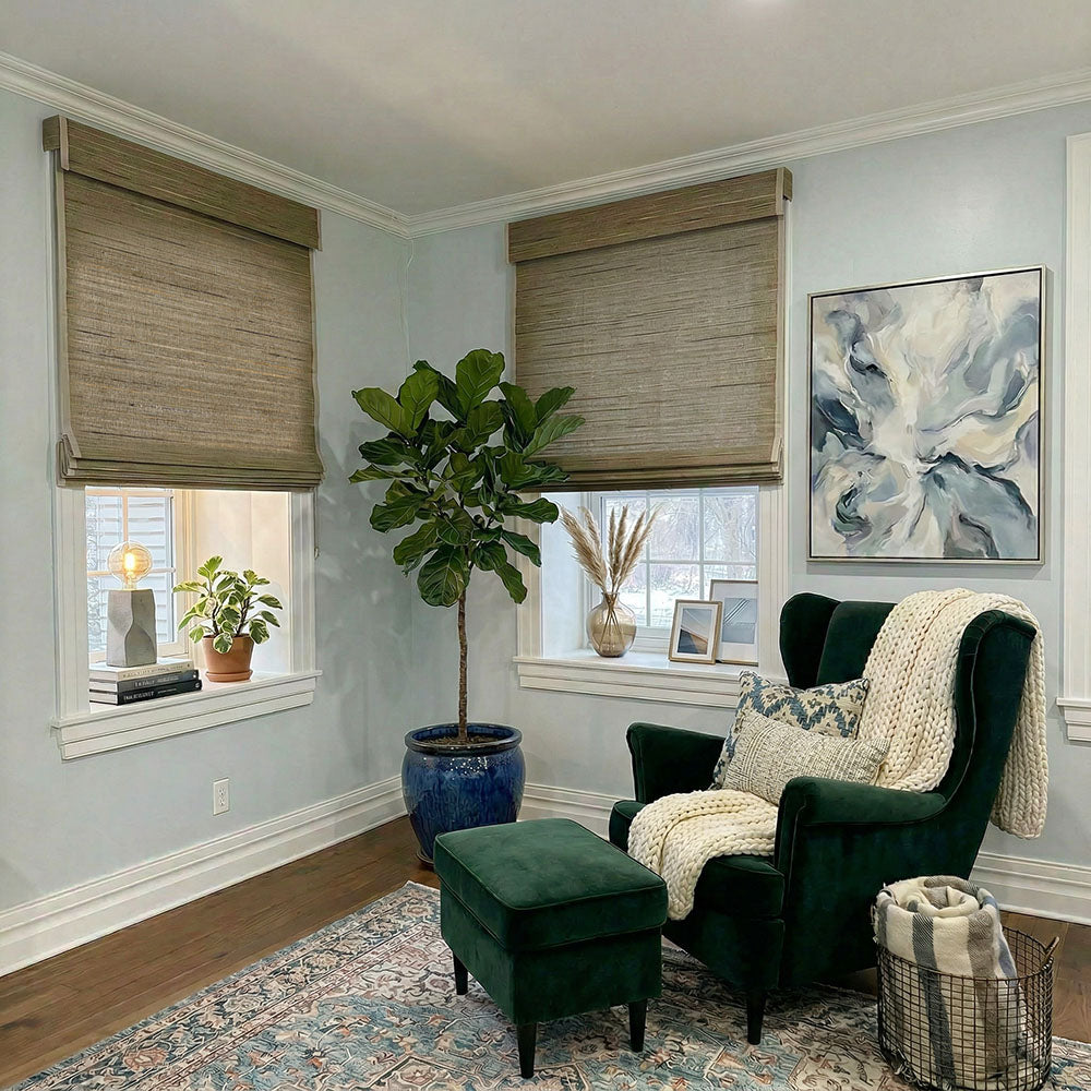 Lamees Natural 100% Ramie Woven Shade