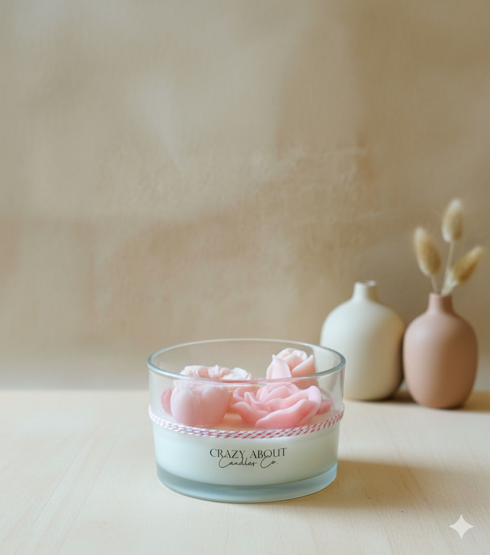 Large Rose Container Candle | Romance Captured