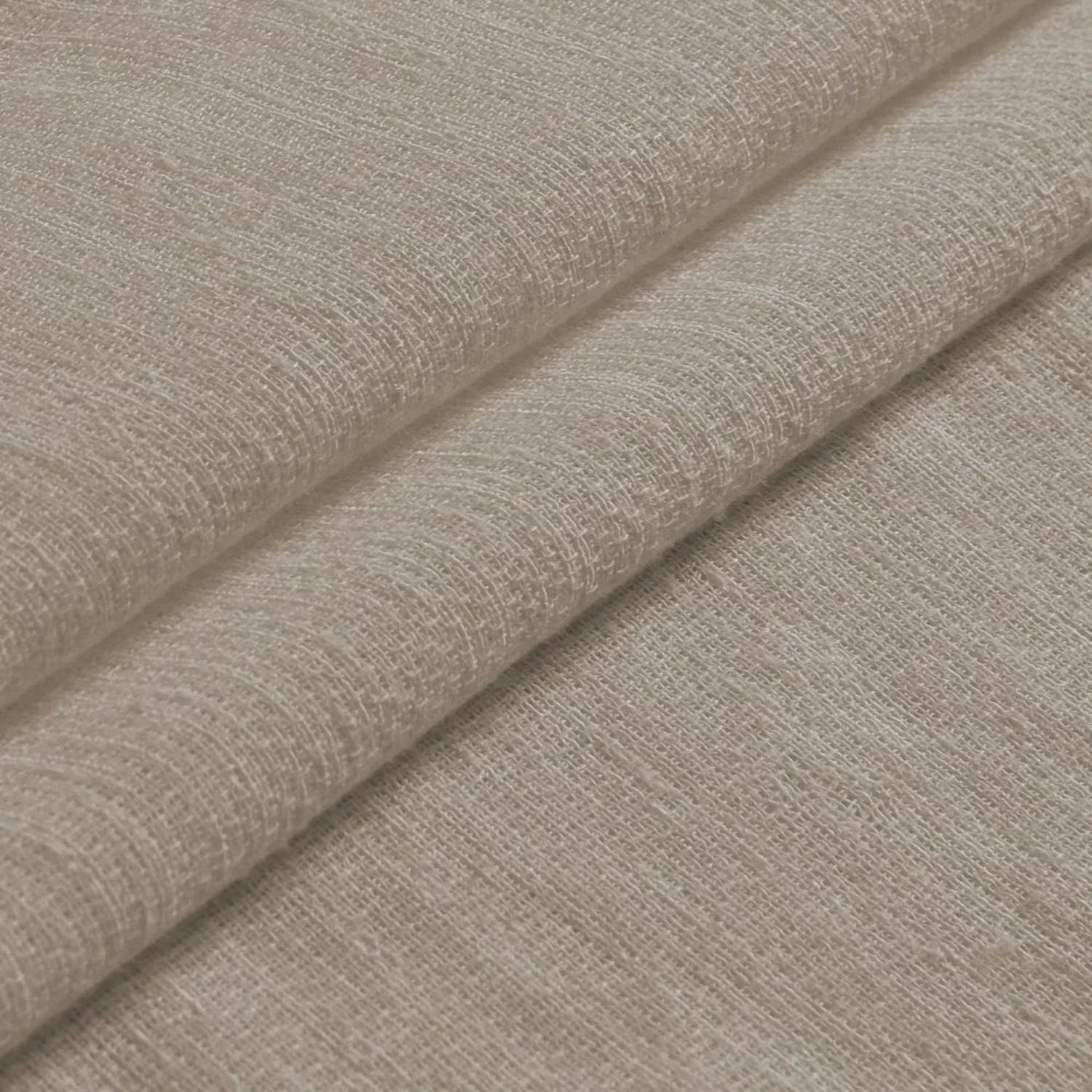Leah Cotton Texture White Sheer Curtains