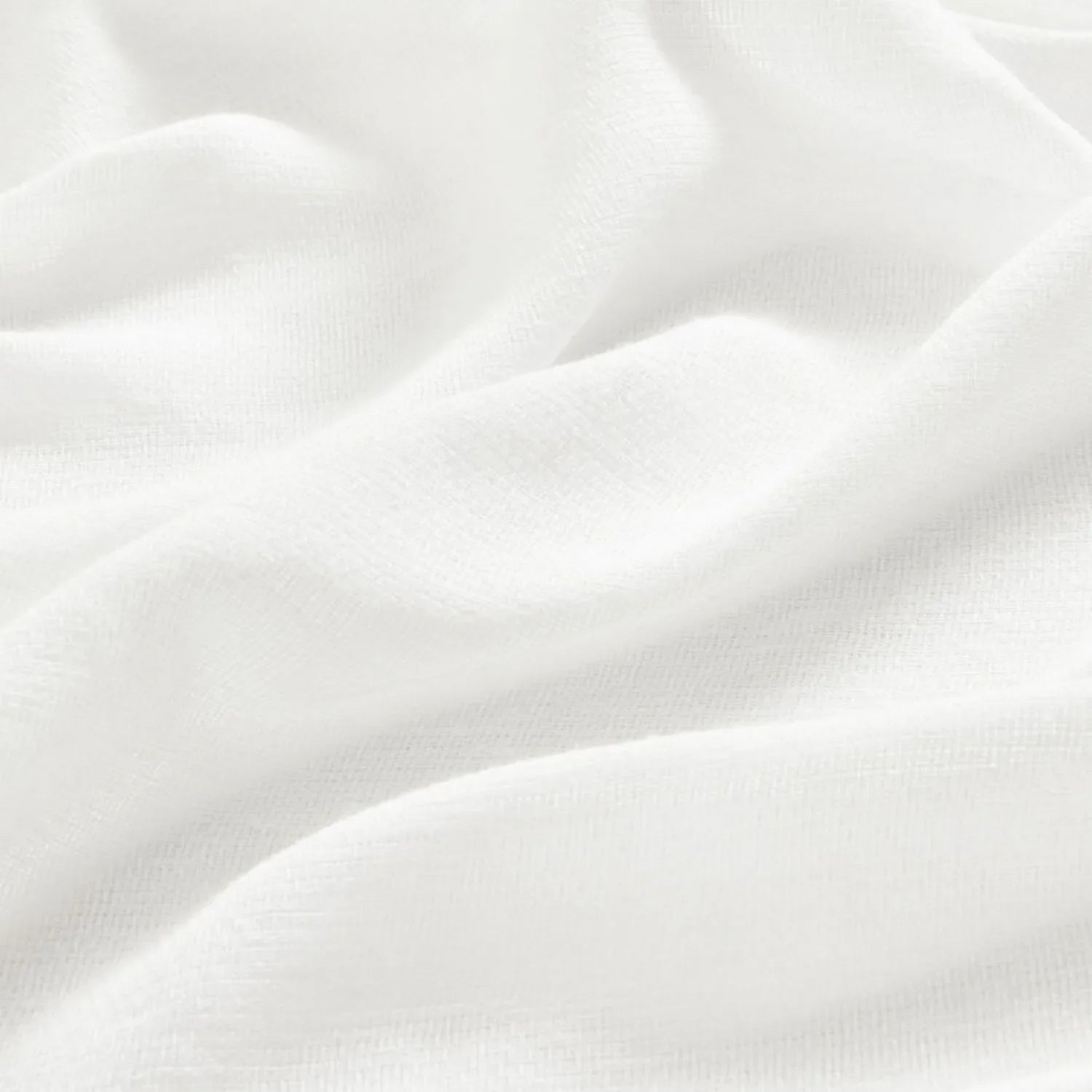 Leah Cotton Texture White Sheer Curtains
