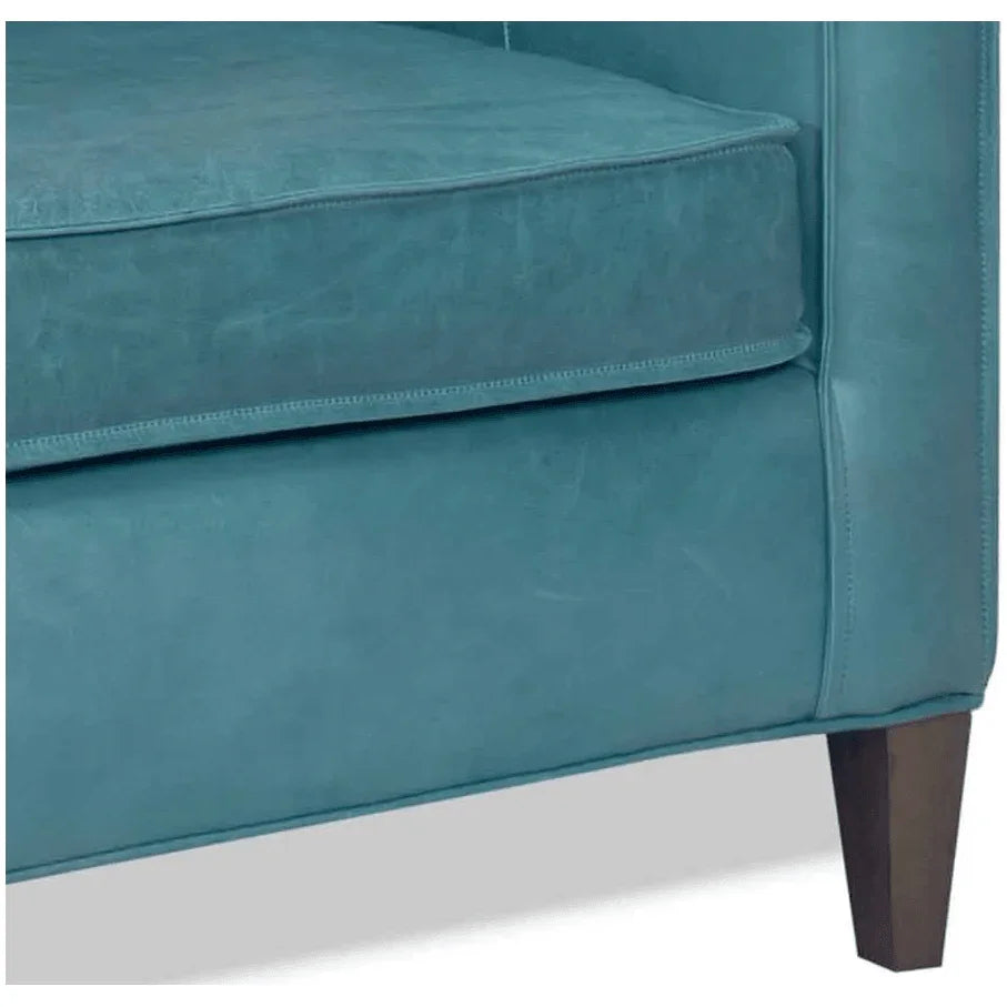 Removable Cushions Leather Club Chair