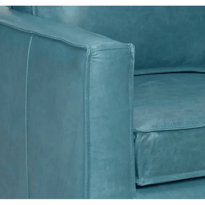 Removable Cushions Leather Club Chair