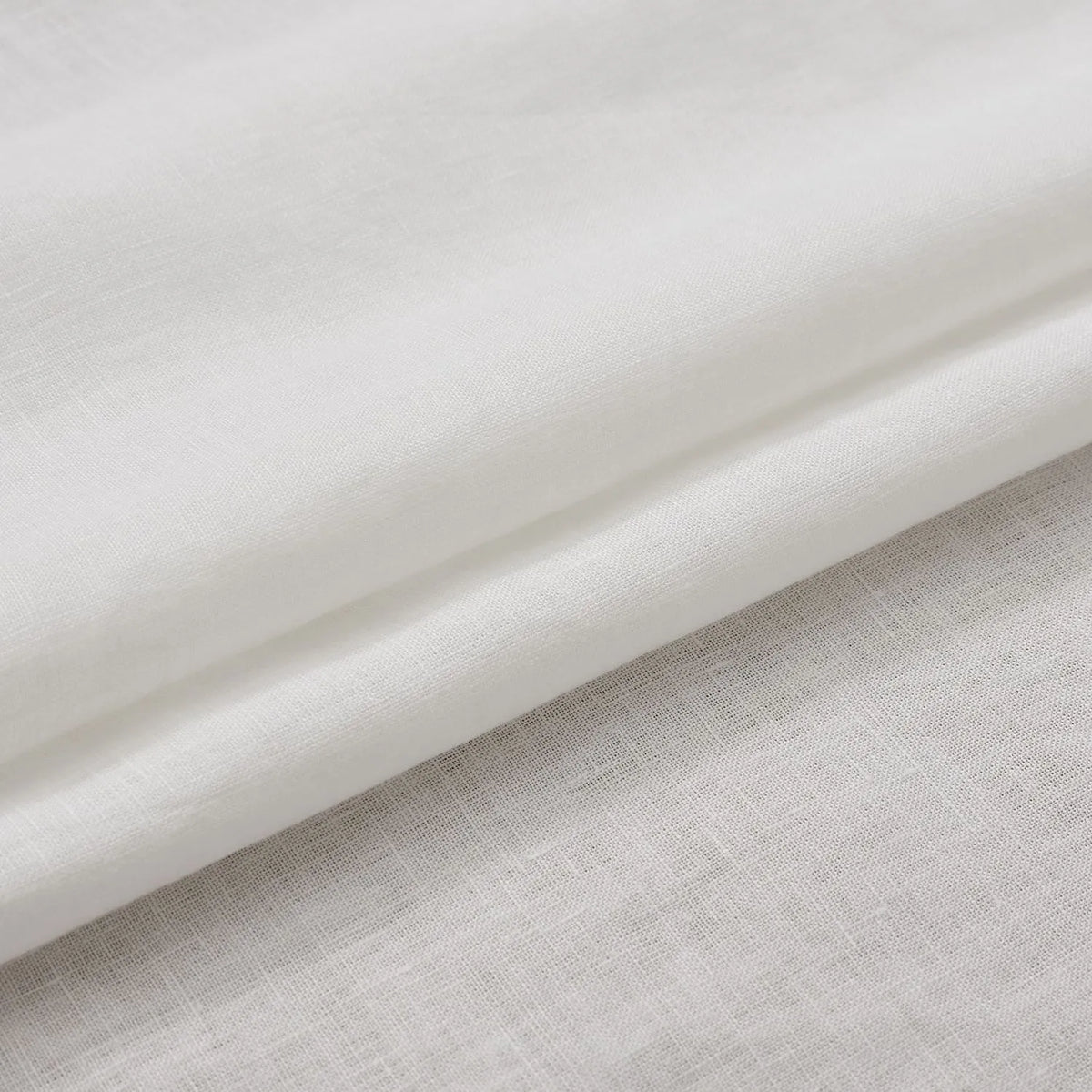 Lelio White 100% Pure Linen Sheer Curtains