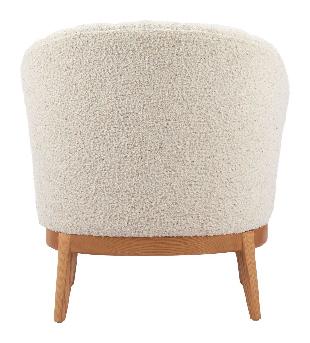 Leque Textured Fabric Accent Chair