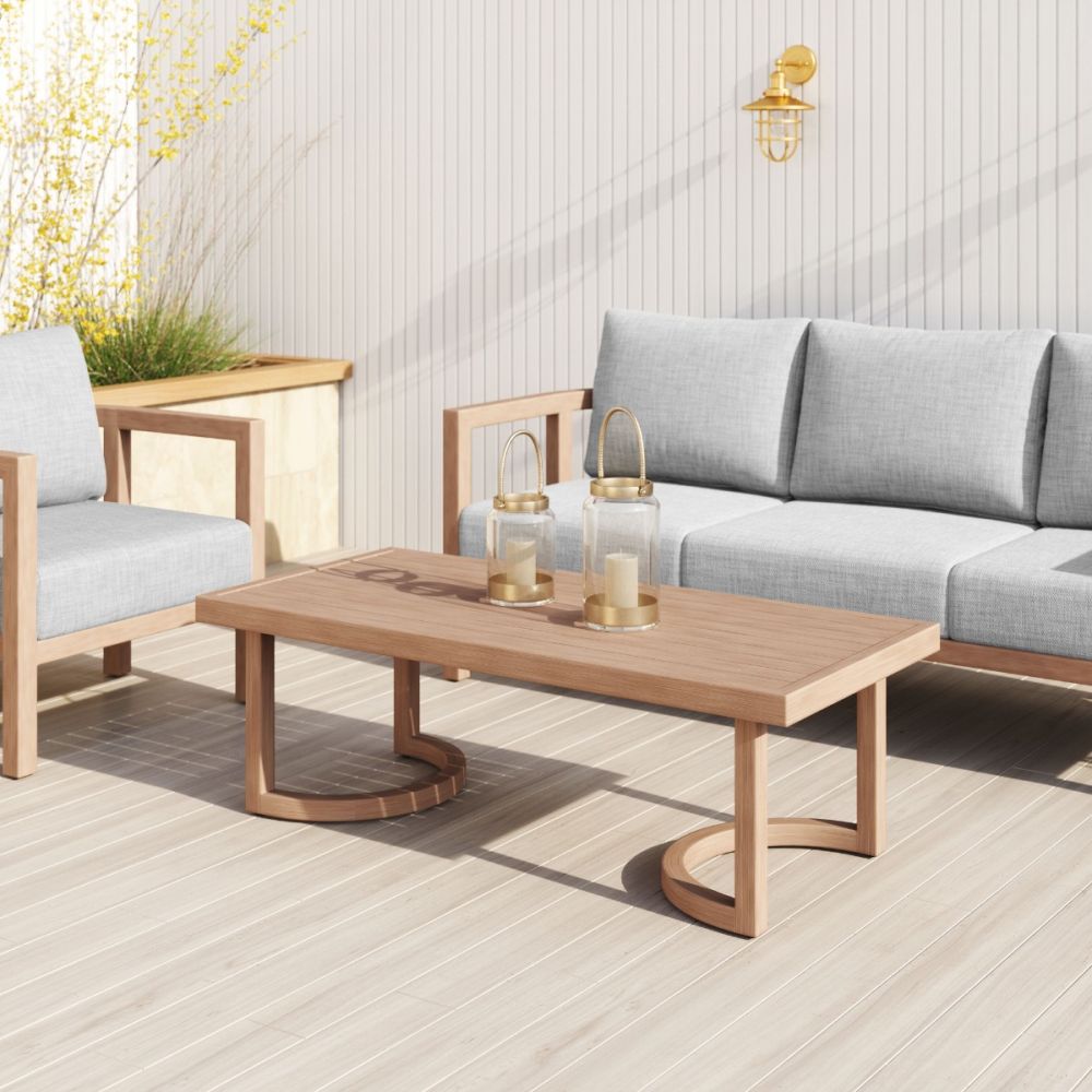 Leto Aluminum Outdoor Coffee Table