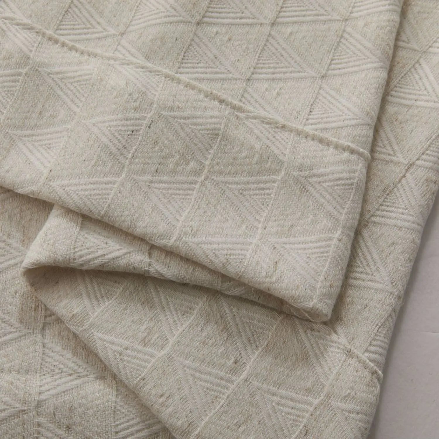 Lilian Diamond Textured Linen Cotton Curtains