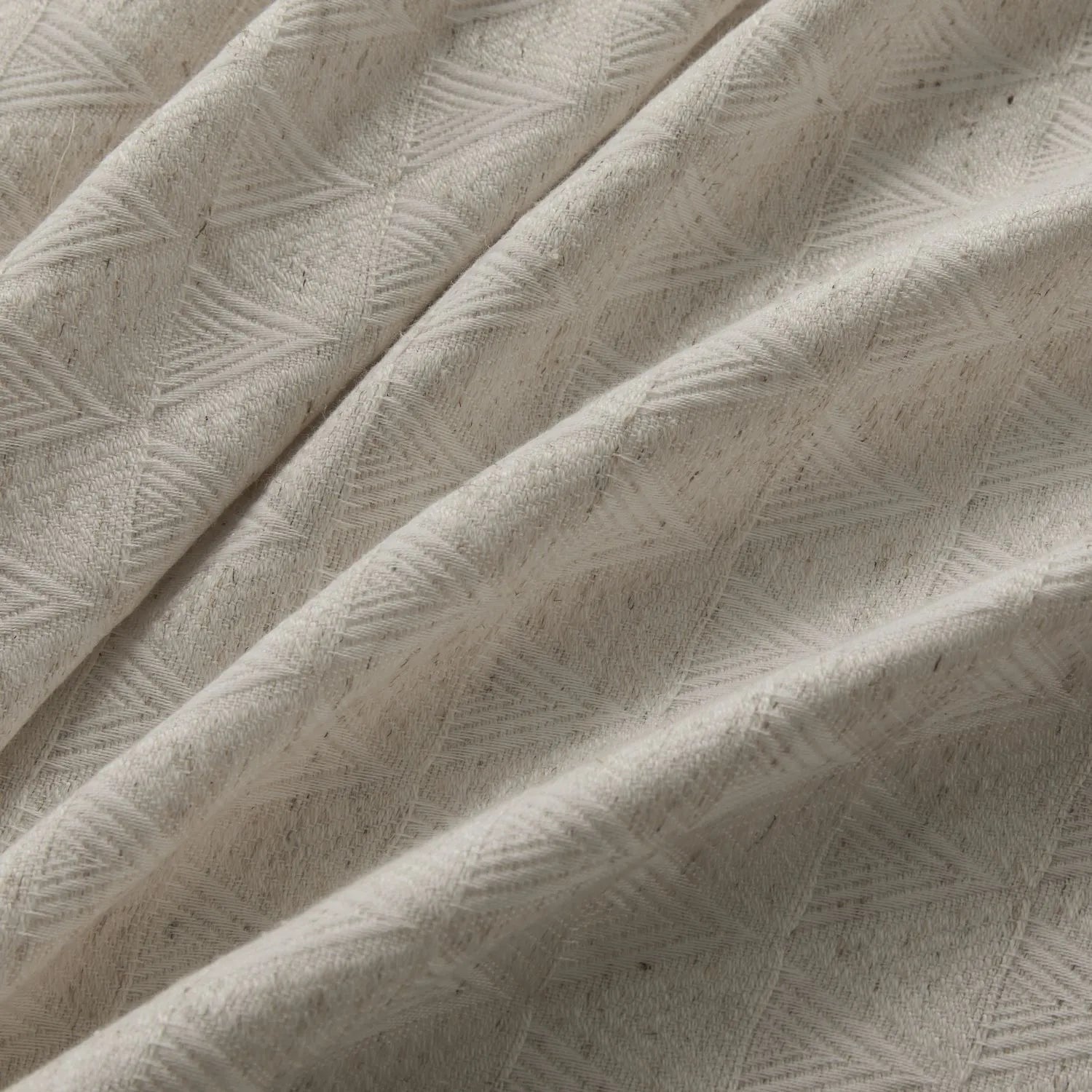 Lilian Diamond Textured Linen Cotton Curtains