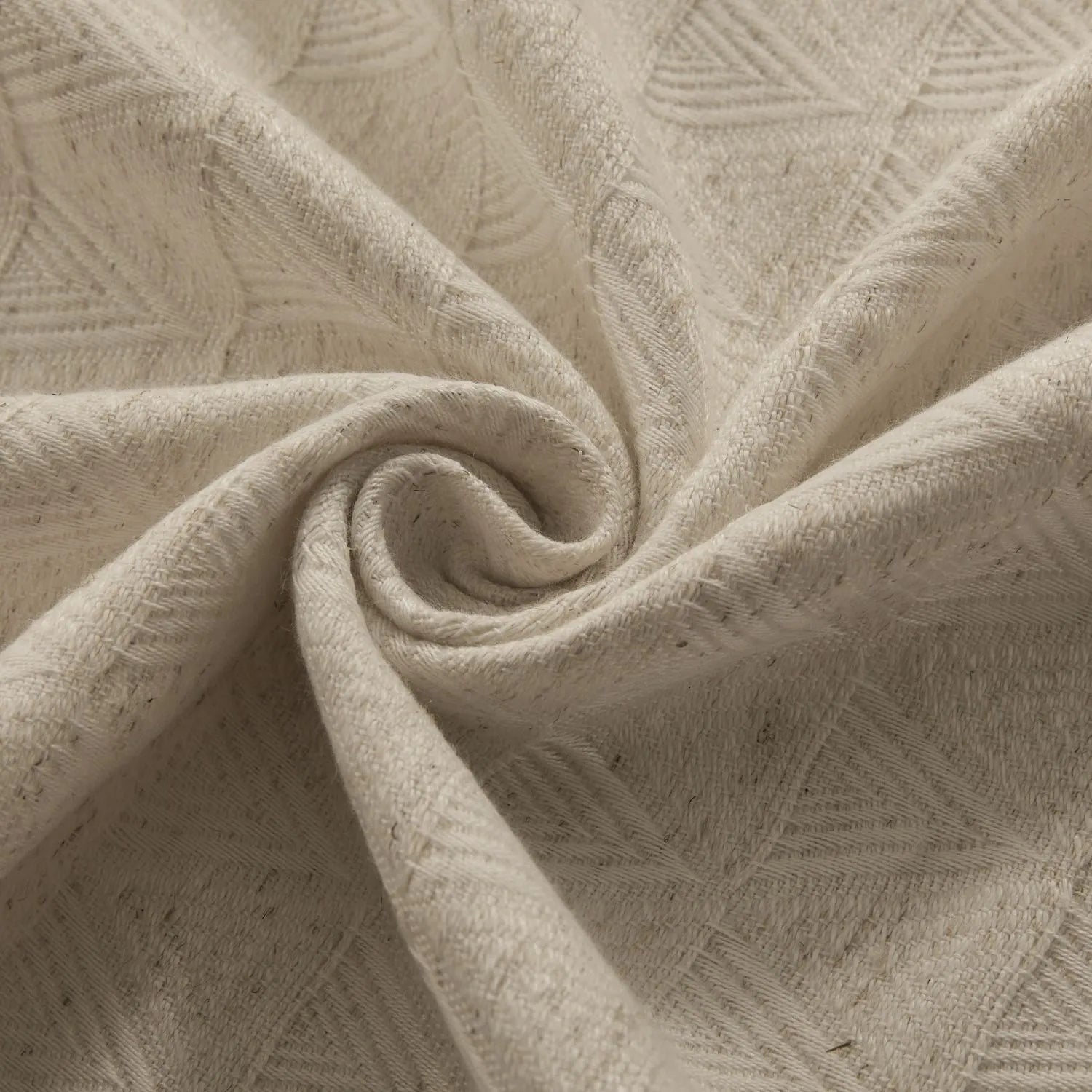 Lilian Diamond Textured Linen Cotton Curtains