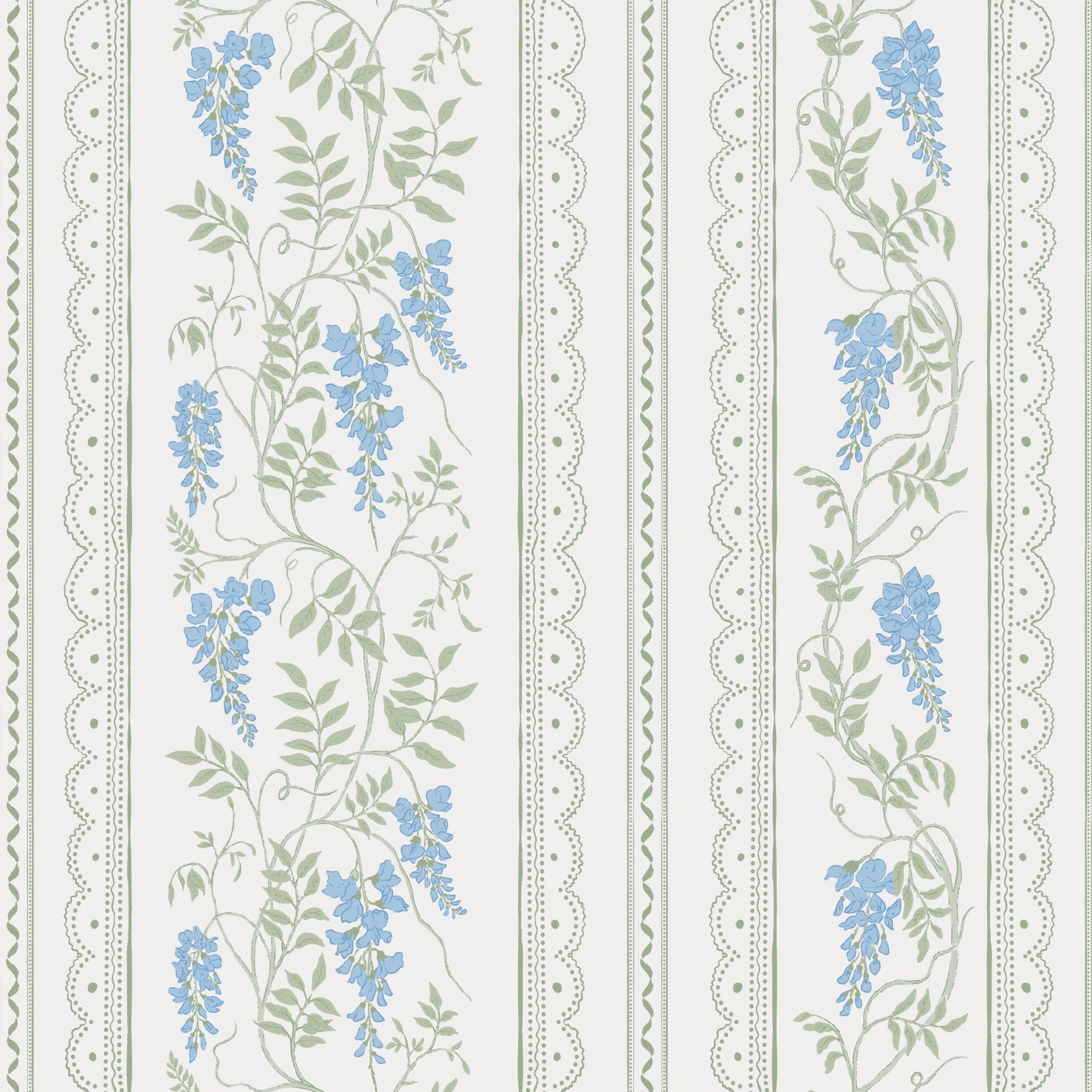 Loretta Wallpaper by The Bright Leaf Design