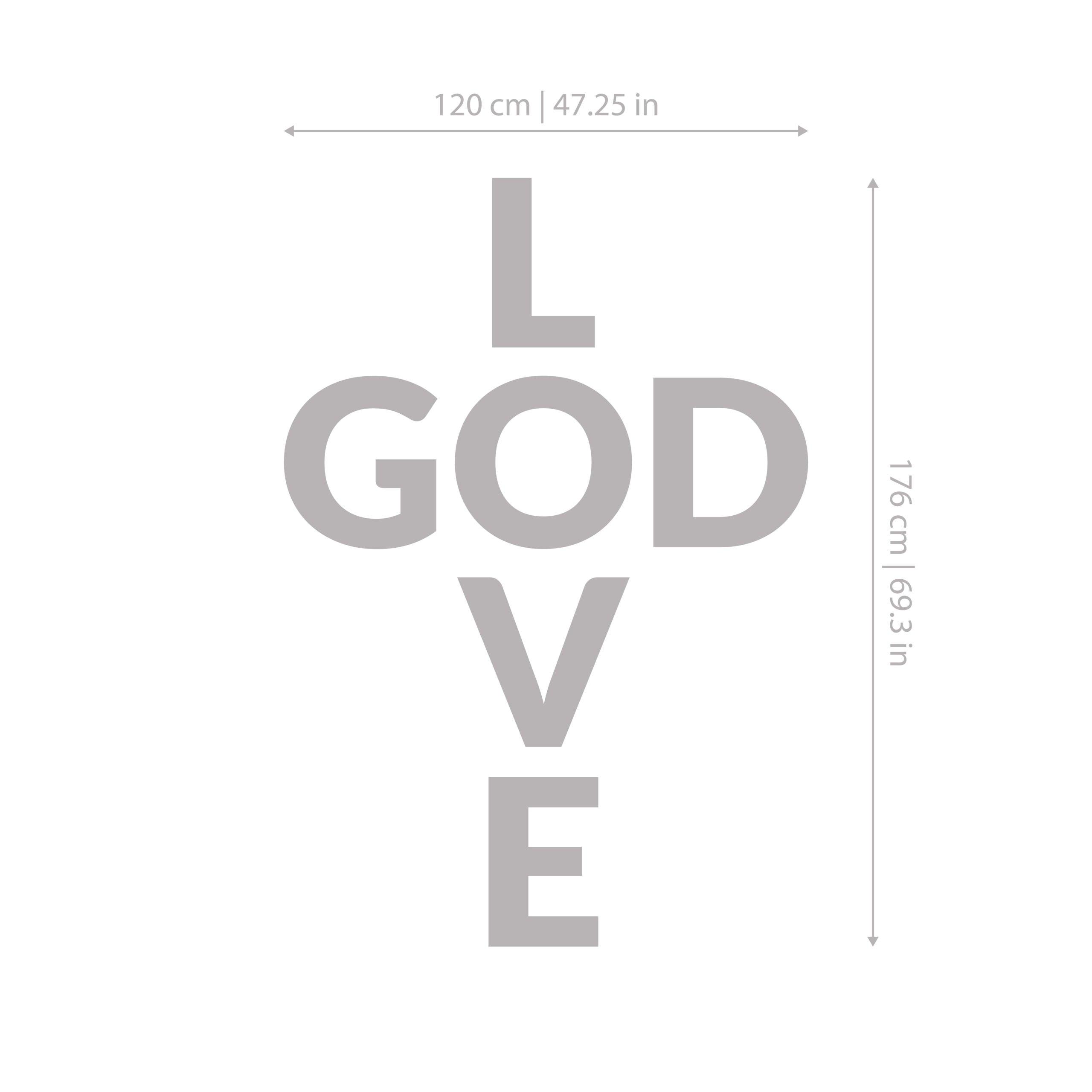 Love God Sign 3D Wall Decor - PRHOMZ