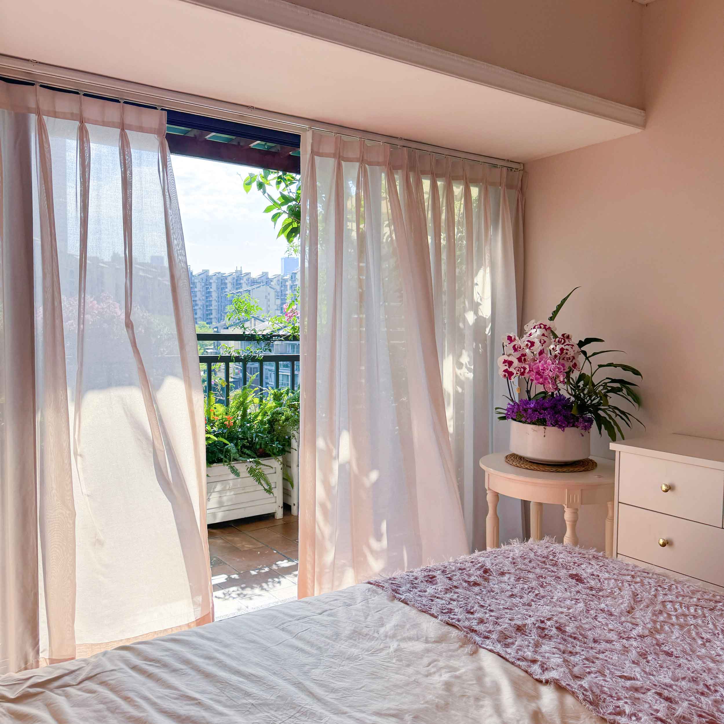 Lucia Linen Cotton Sheer Curtains