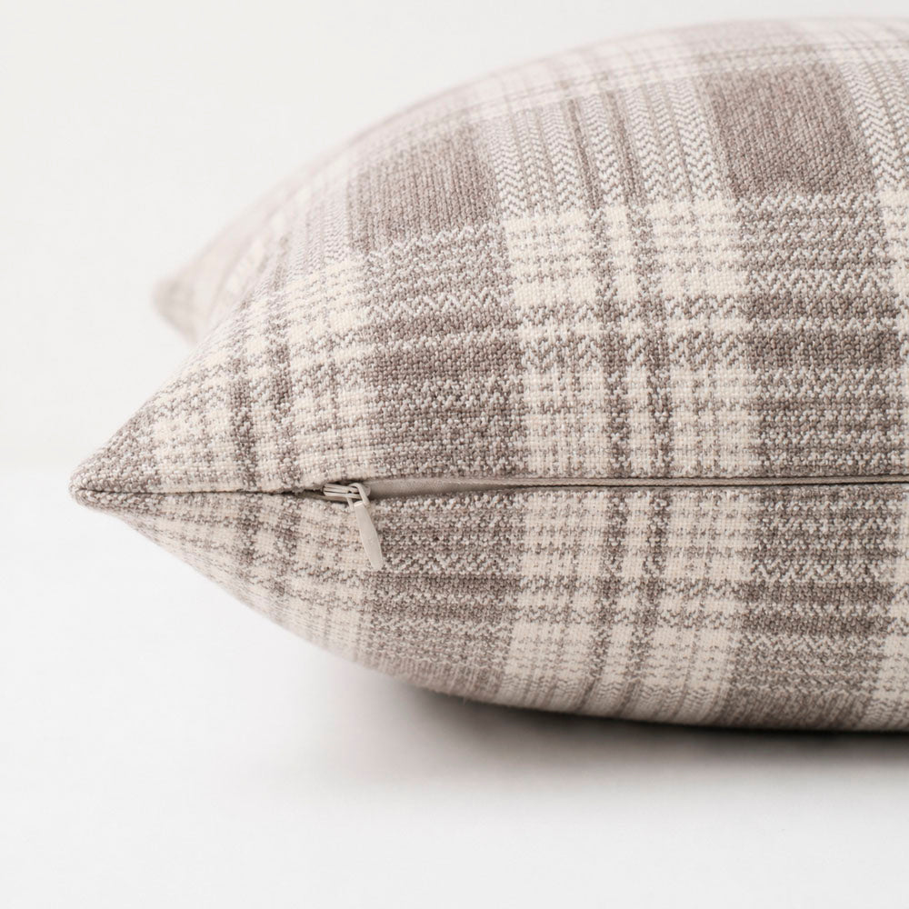 Luma Vintage Plaid Textured Pillow Cover