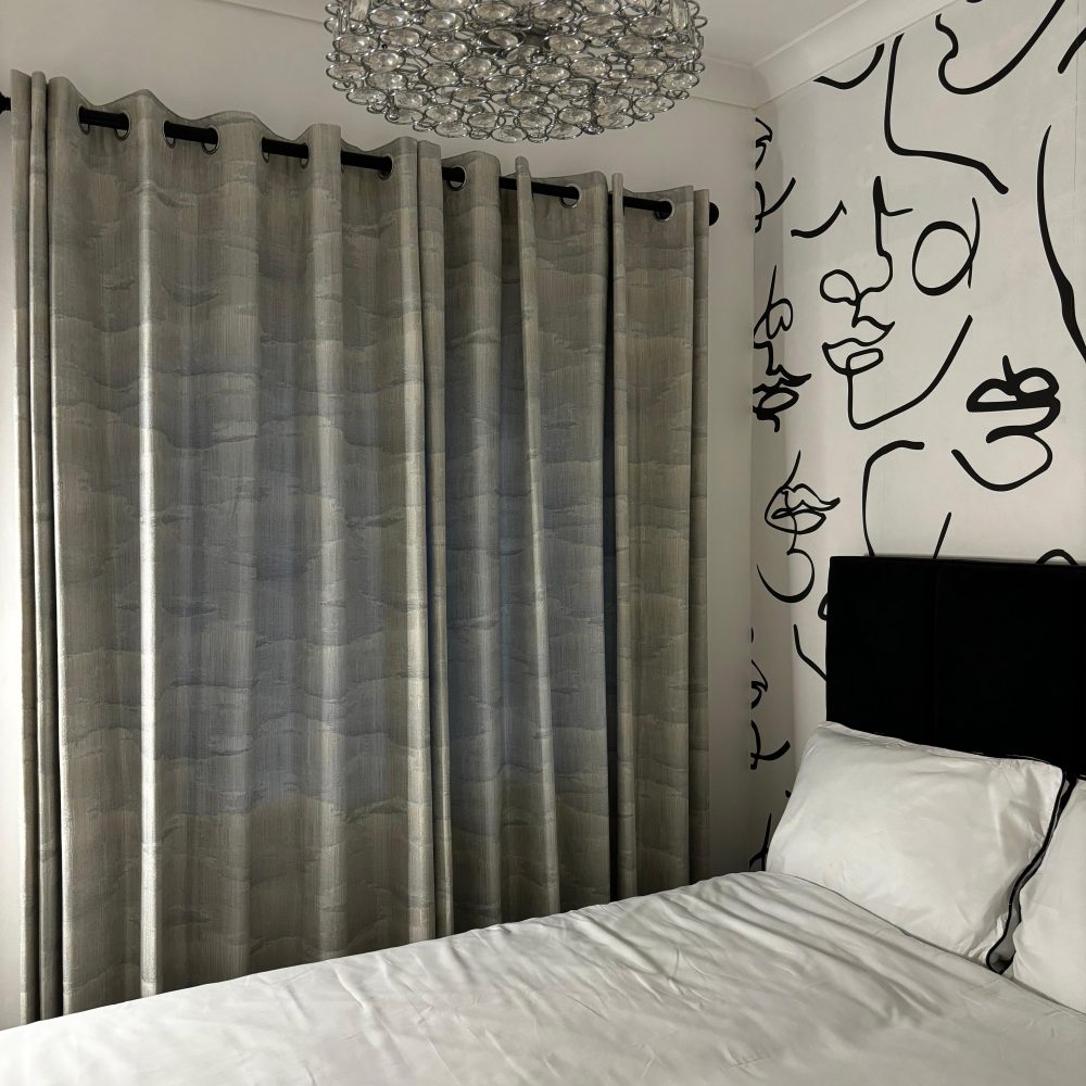 Luster Ripple Abstract Curtains