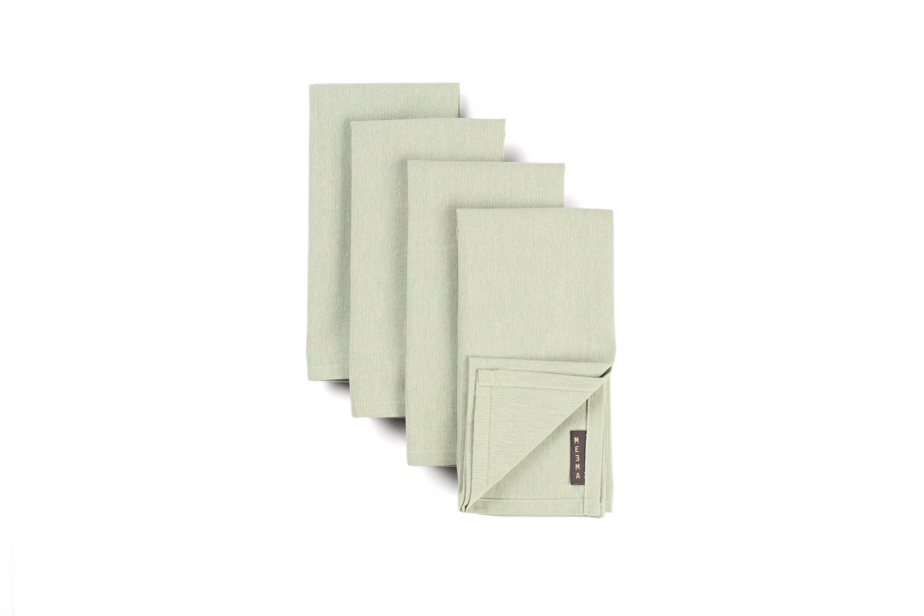 Cloth Napkins Set of 4, Washable Cotton Napkins, Upcycled Napkins Cloth - PRHOMZ