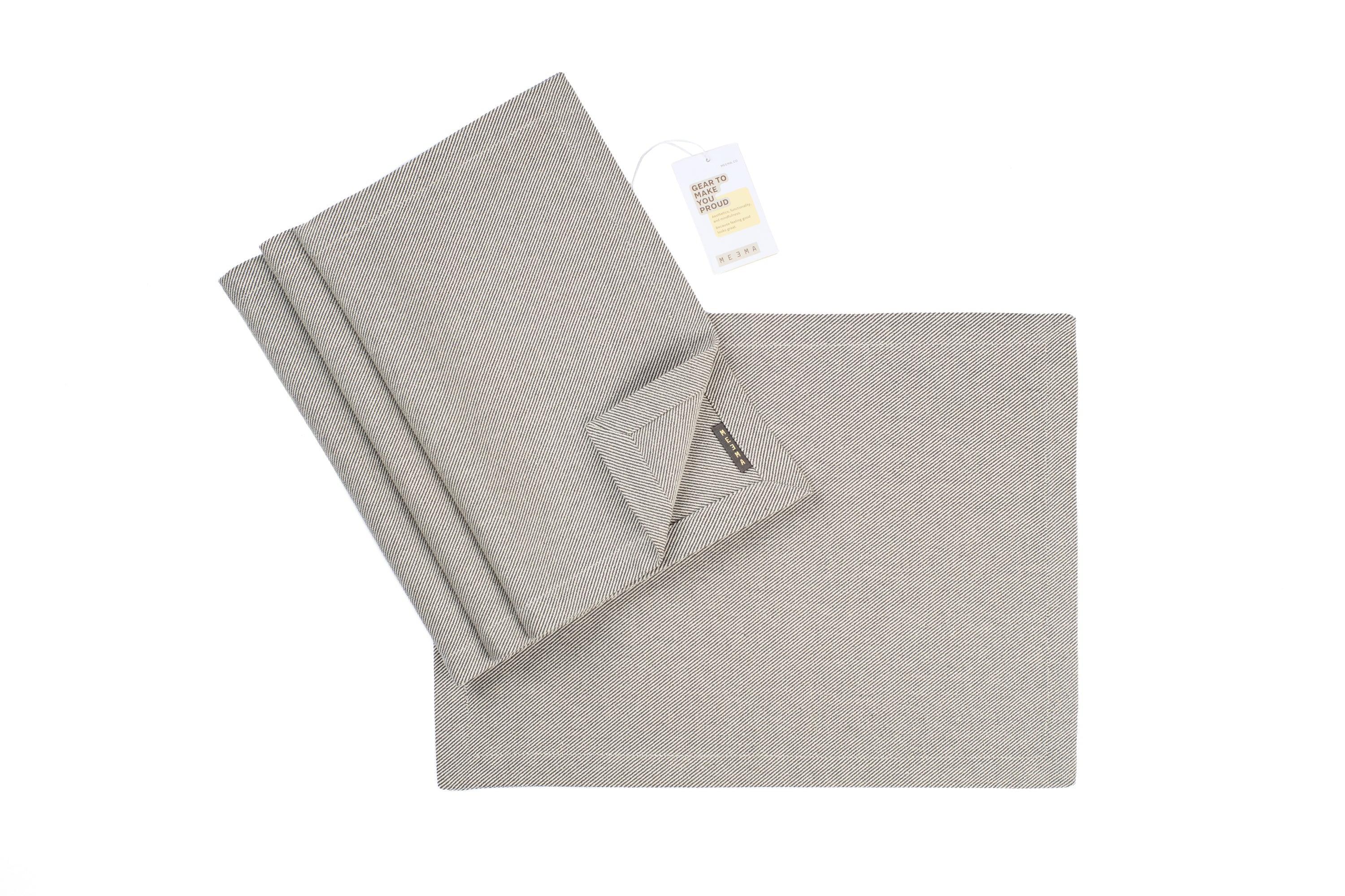 Cloth Placemats with Pockets, Cotton Fabric Plate Mat, Table Place Mats - PRHOMZ