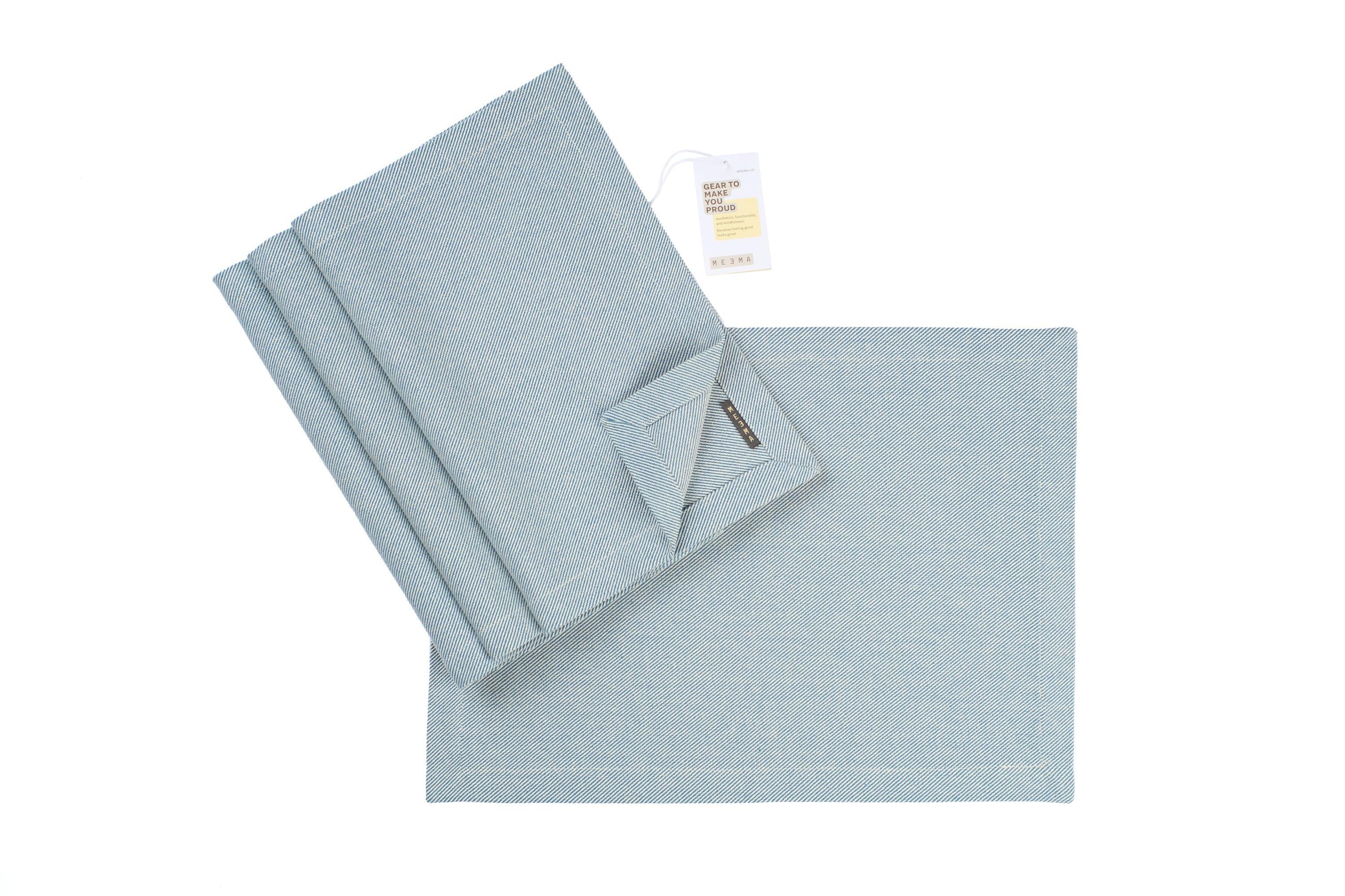 Cloth Placemats with Pockets, Cotton Fabric Plate Mat, Table Place Mats - PRHOMZ