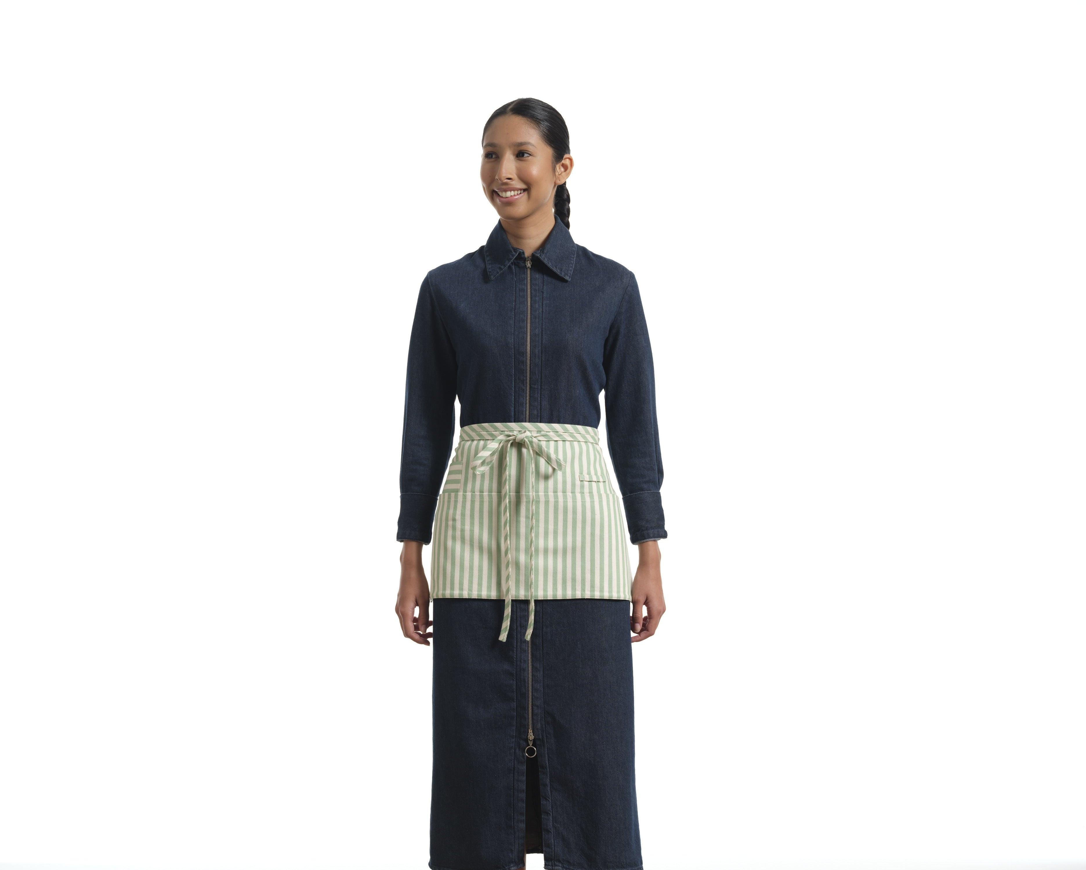 Waist Apron for Women and Men - Short Apron With 3 Pockets - PRHOMZ