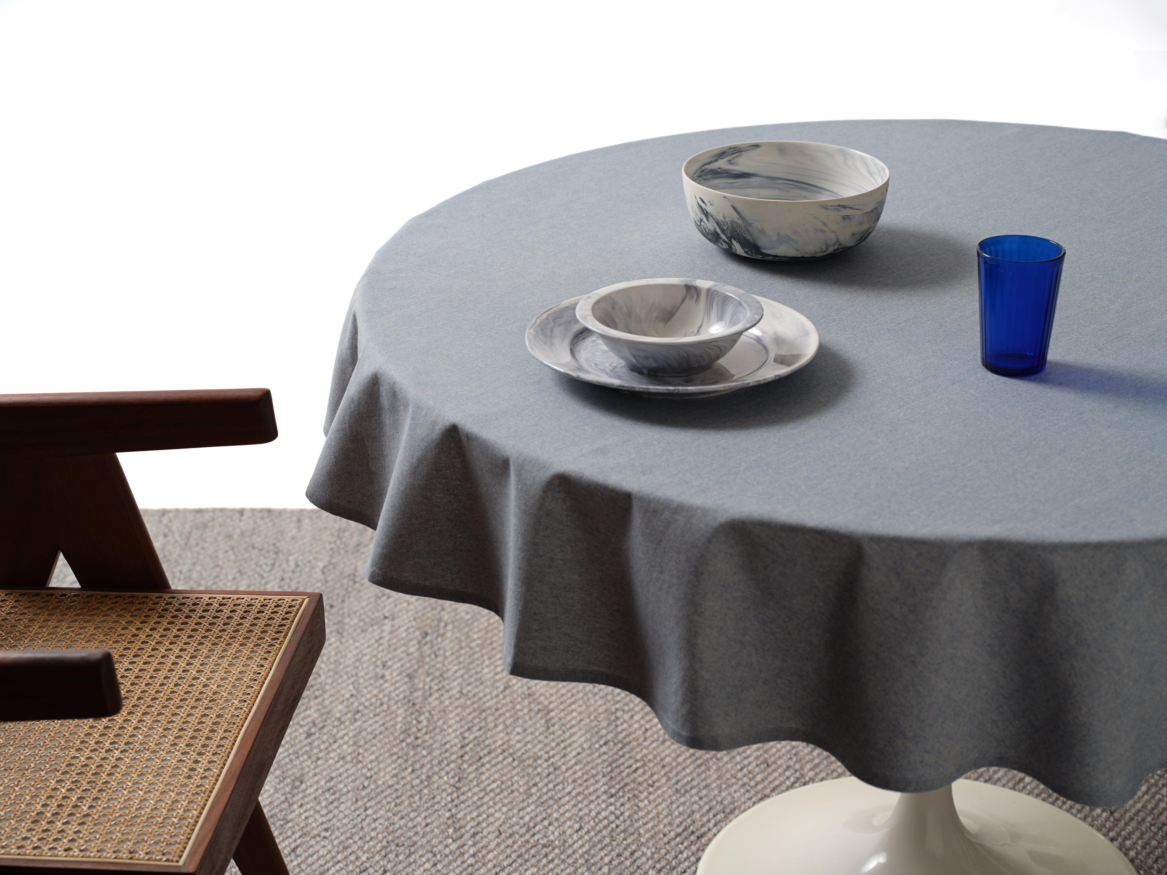 Cotton Tablecloth, Cloth Table Cover Great for Outdoor & Indoor - PRHOMZ